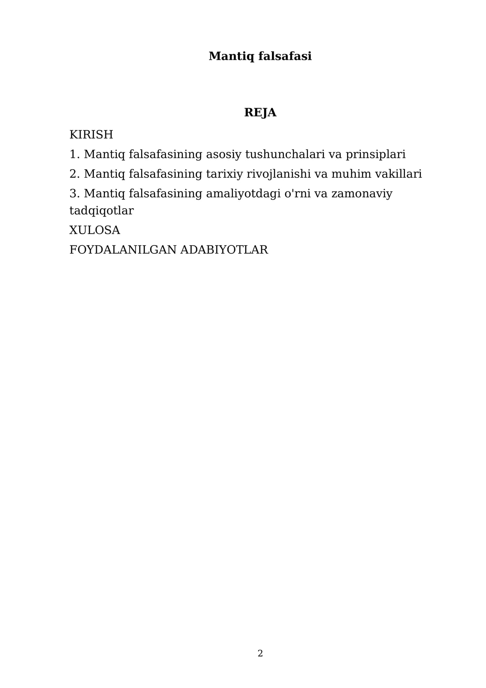 Mantiq falsafasi 2