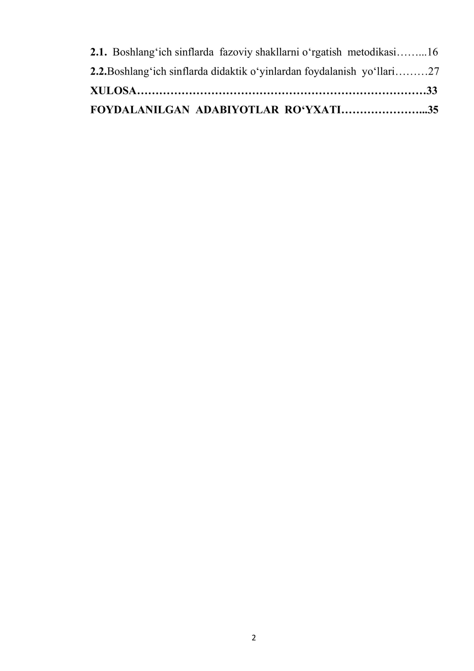 Boshlang‘ich sinflarda fazoviy shakllarni o‘rgatishda didaktik o‘yinlardan foydalanish metodikasi (1-sinf misolida) 2