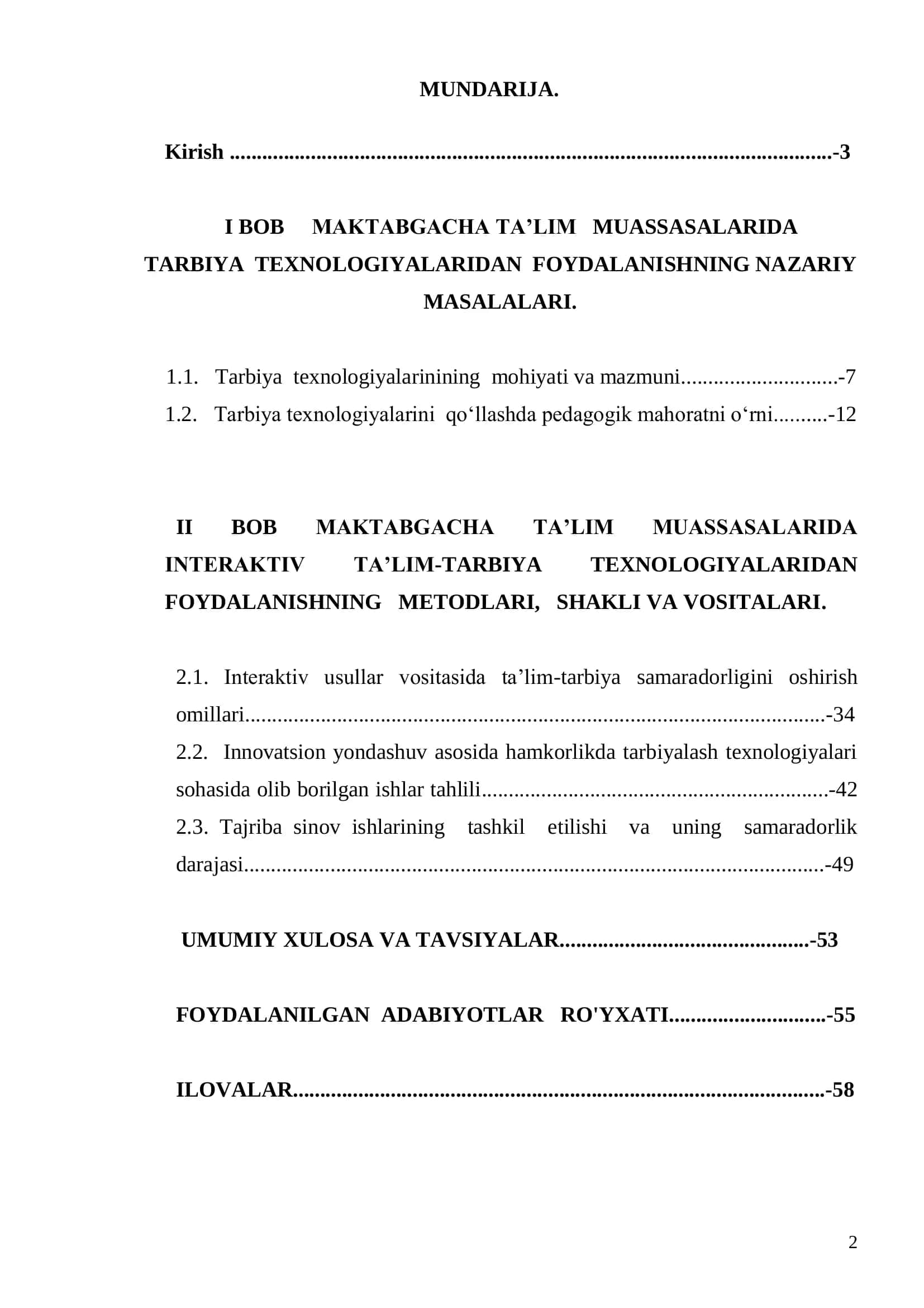 MAKTABGACHA TA’LIM MUASSASALARIDA TARBIYA TEXNOLOGIYASIDAN FOYDALANISHNING AHAMIYATI 2