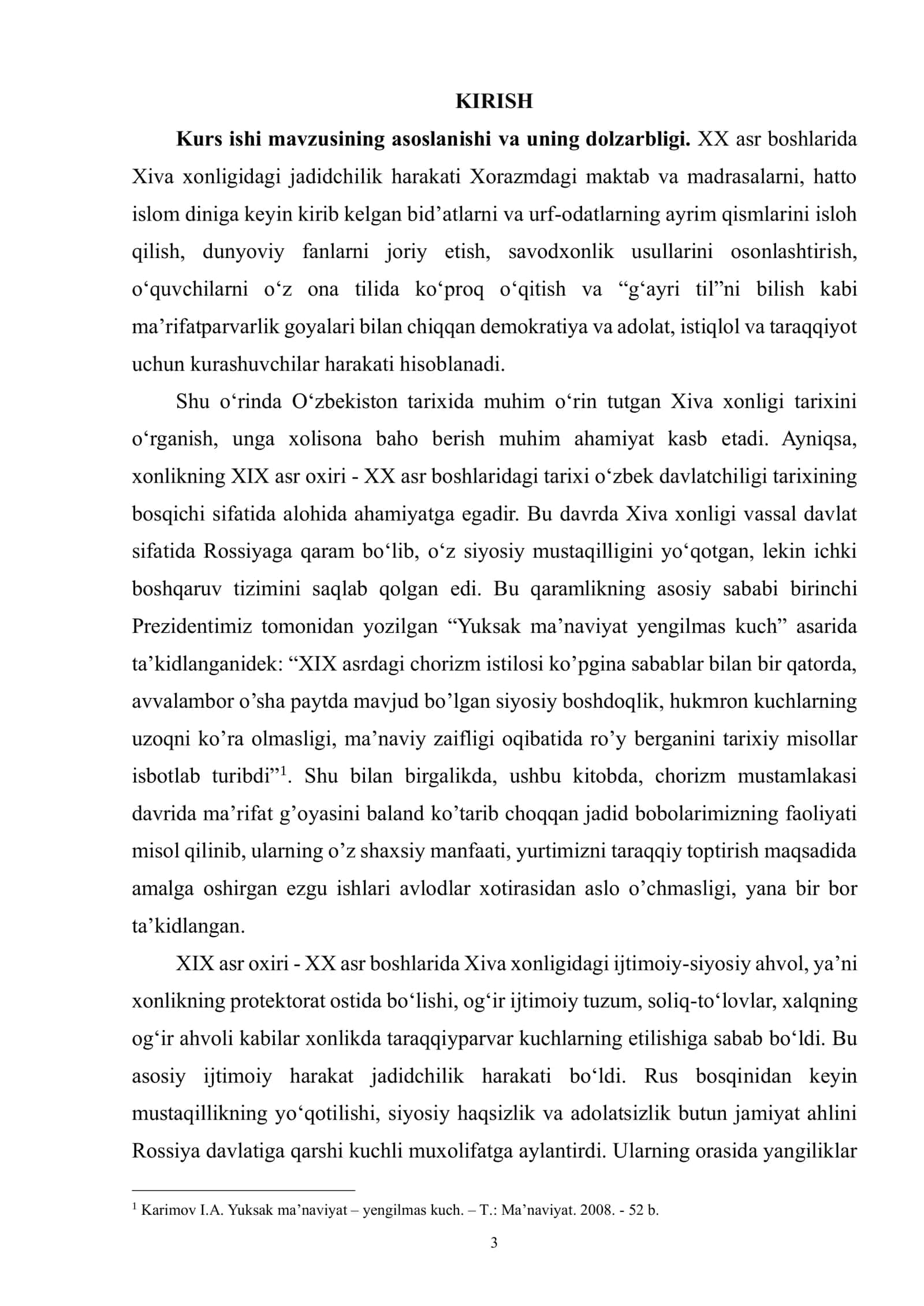 TURKISTON O‘ LKASI JADIDCHILIK HARAKATI NAMOYONDALARI FAOLIYATI ( XIVA JADIDLARI HAYOT FAOLIYATI MISOLIDA) 2