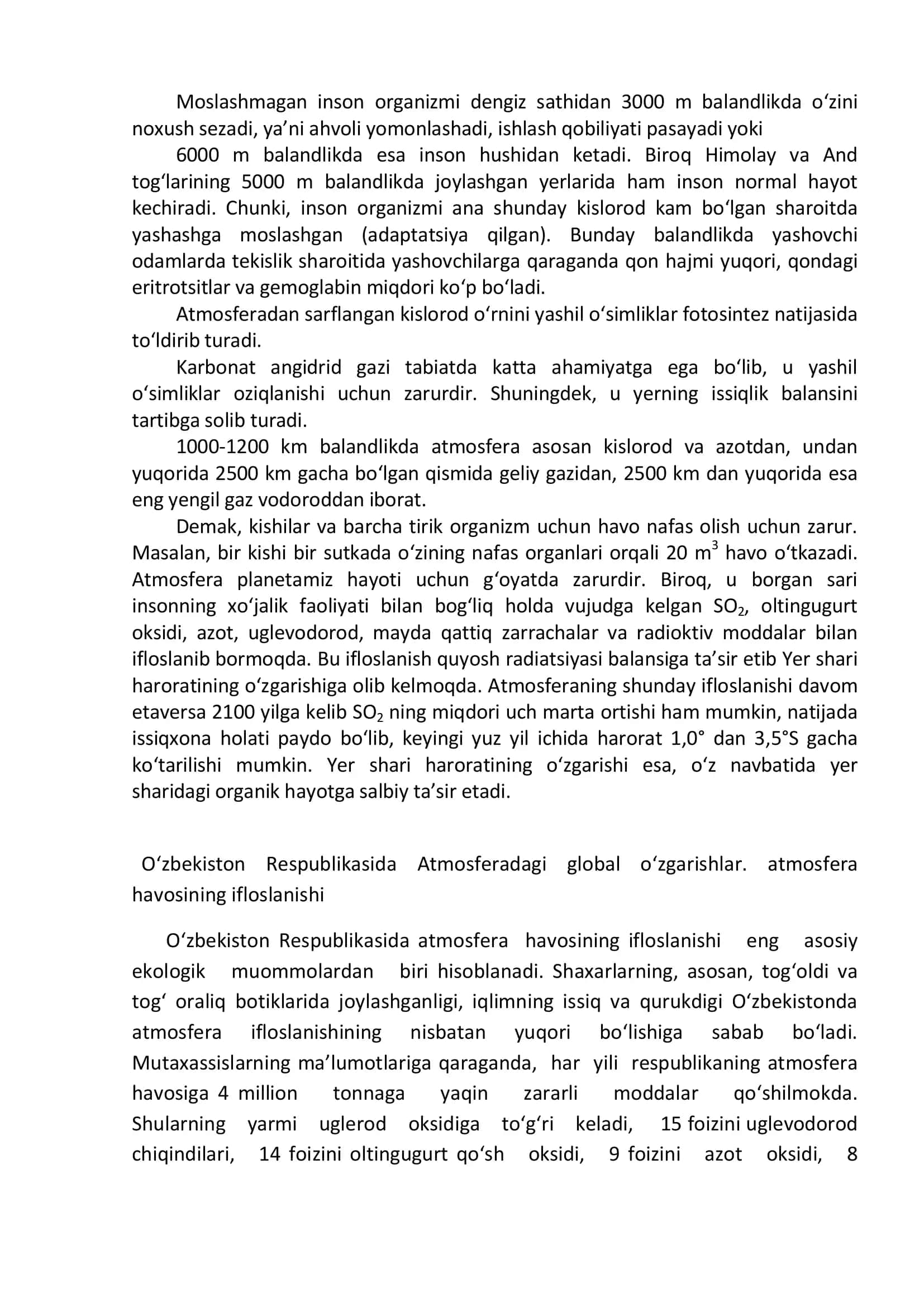 Sanoat korxonalaridan atmosferaga chiqayotgan ifloslantiruvchi moddalarni tozalash usullari 2