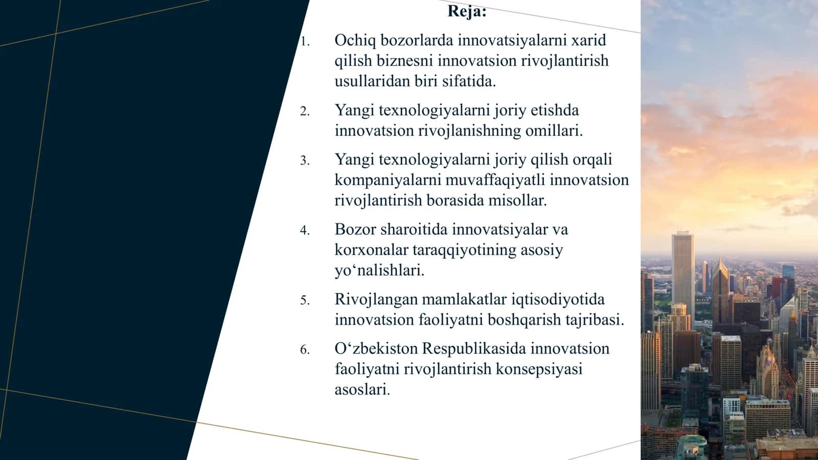 BIZNESNI INNOVATSION RIVOJLANTIRISH 2