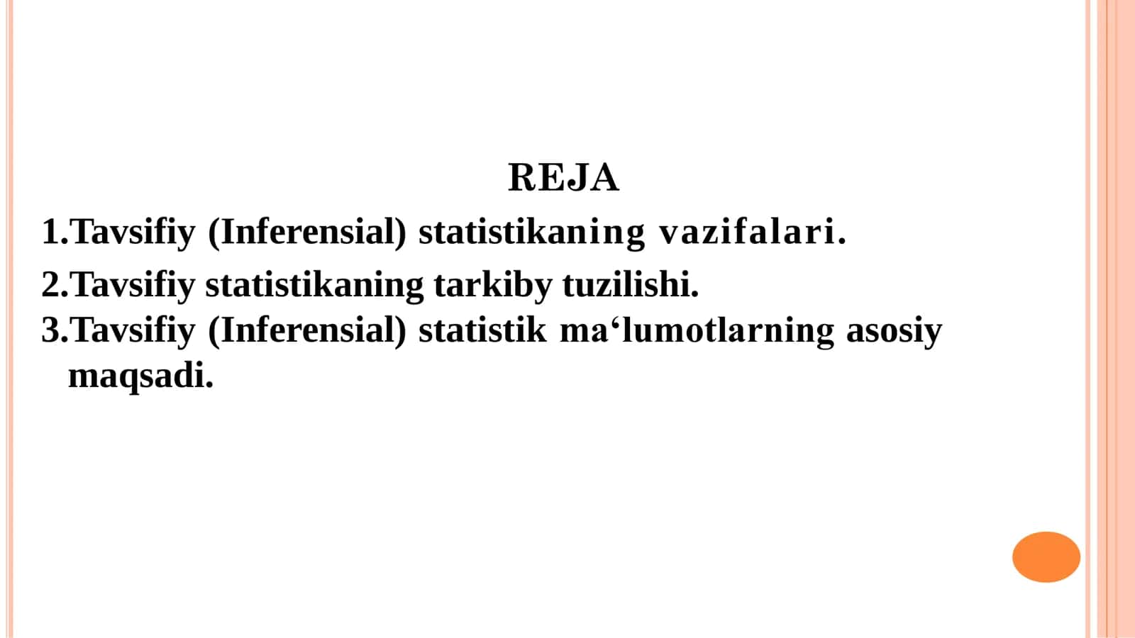 TAVSIFIY STATISTIKA 2