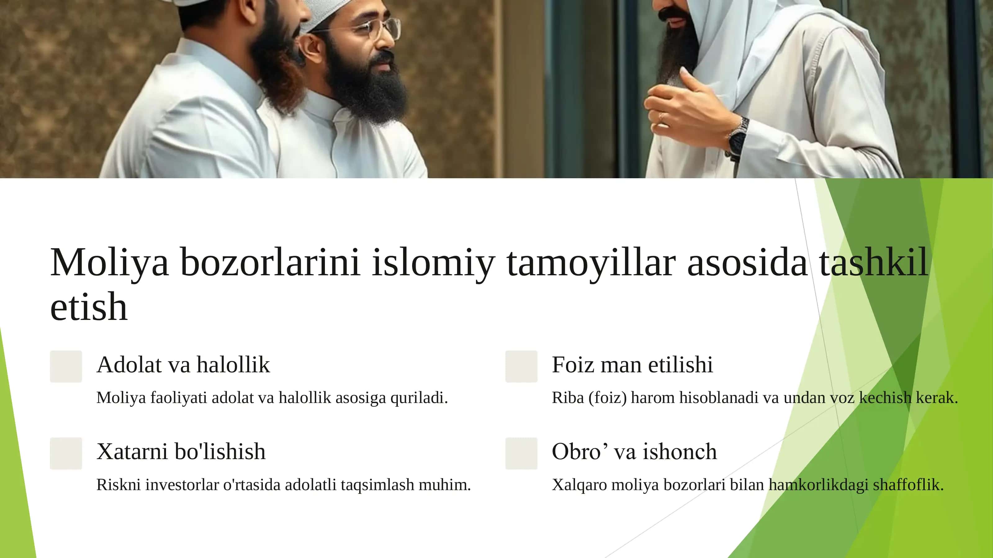 Islom moliya bozorlari 2