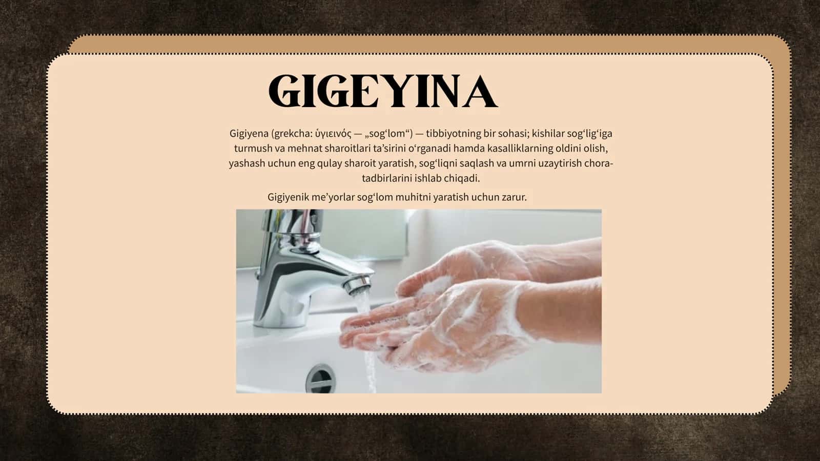 Gigiyenik meʼyor va reglamentlar 2