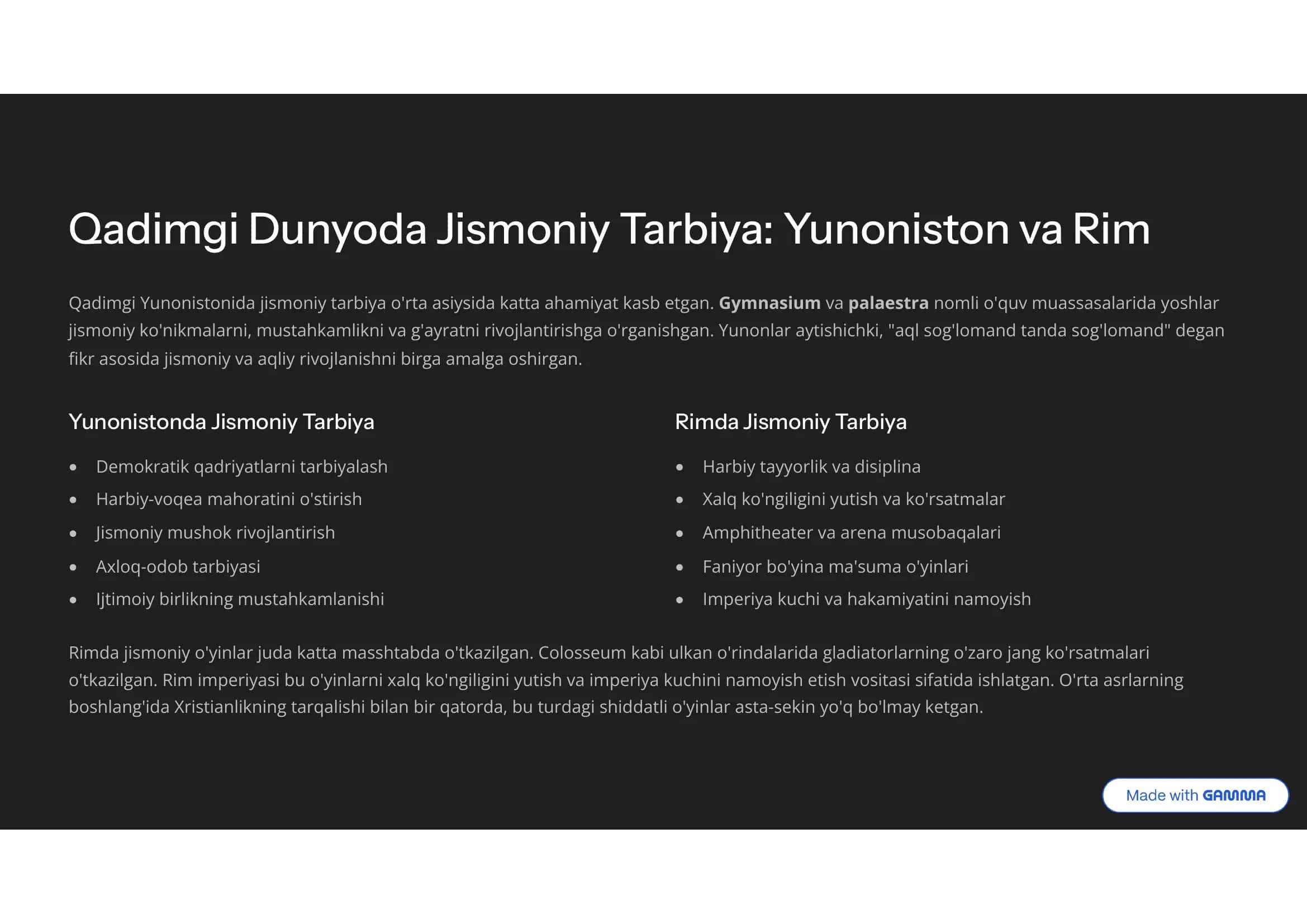 Jismoniy tarbiya va olimpiya harakati 2