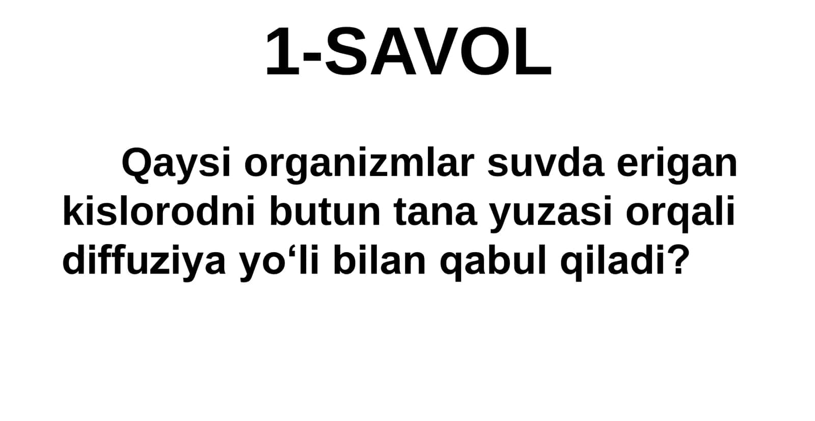 11-Sinf Biologiya: “Hayvonlarning Qon Aylanish Organlari Evolyutsiyasi” Taqdimot 2