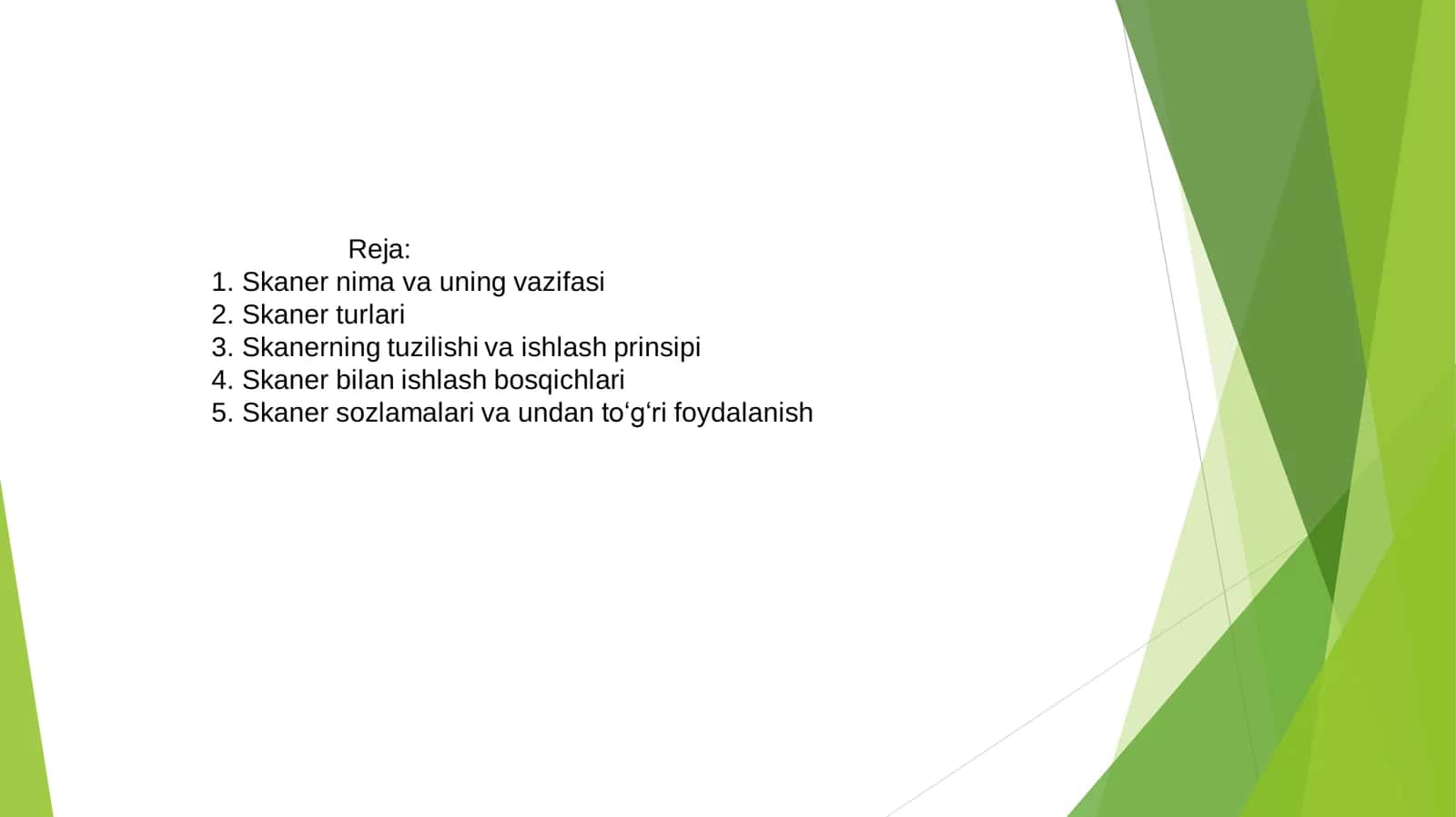 Skaner bilan ishlash 2