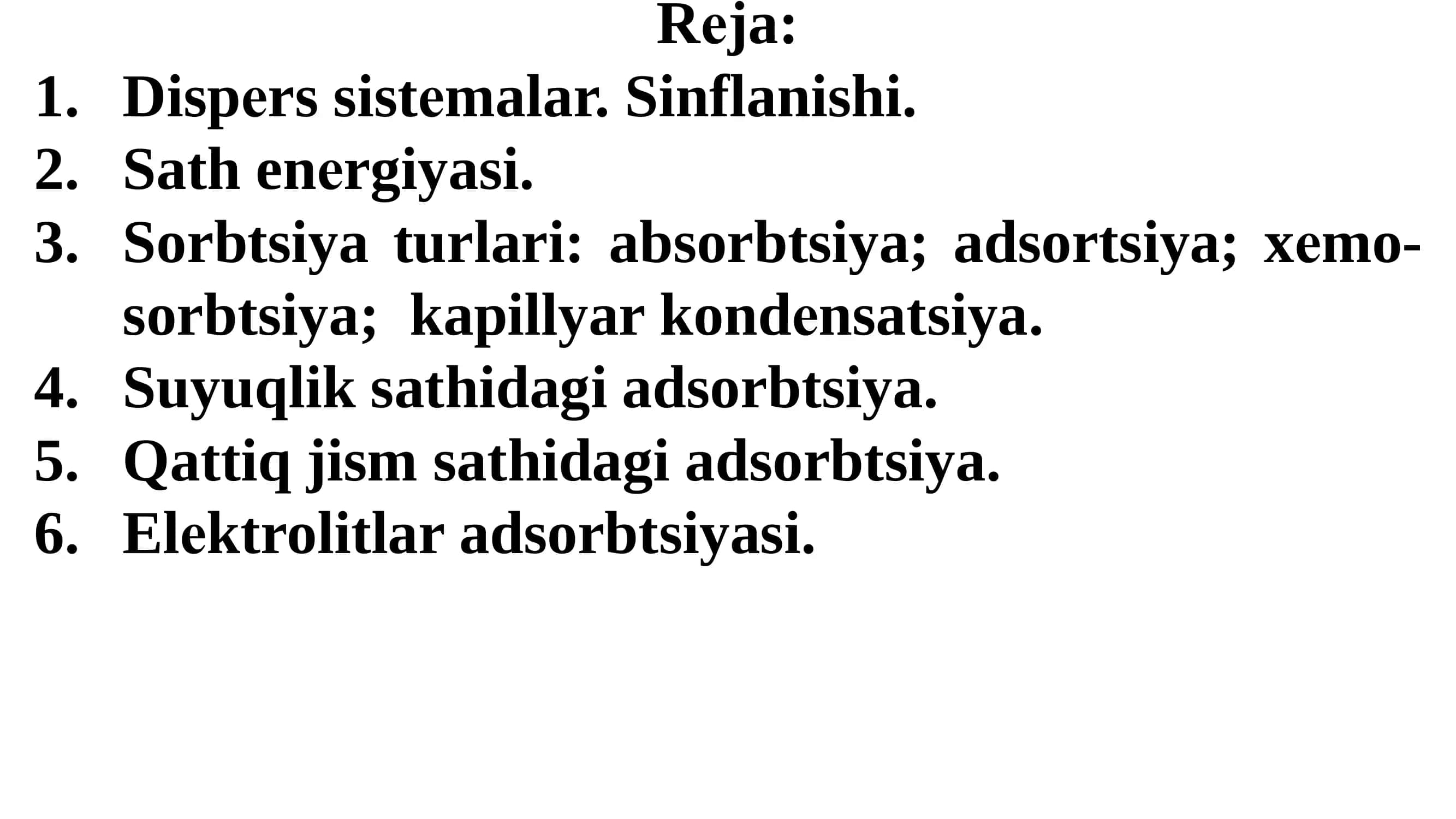 sirt hodisalar kimyosiga kirish 2