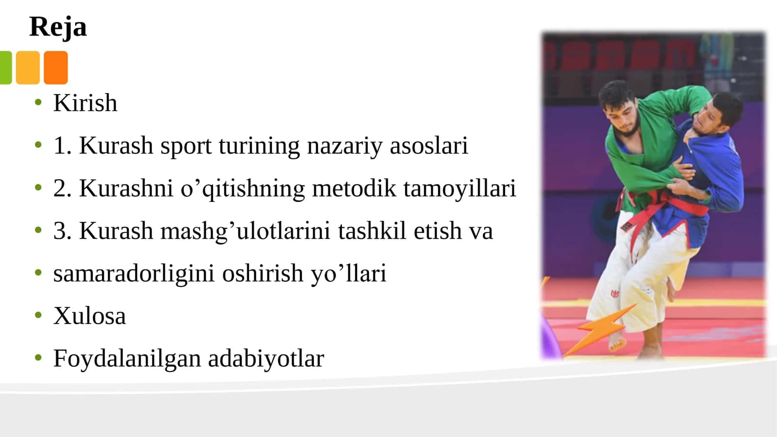 Kurash sport turining o’qitishning metodik asoslari 2