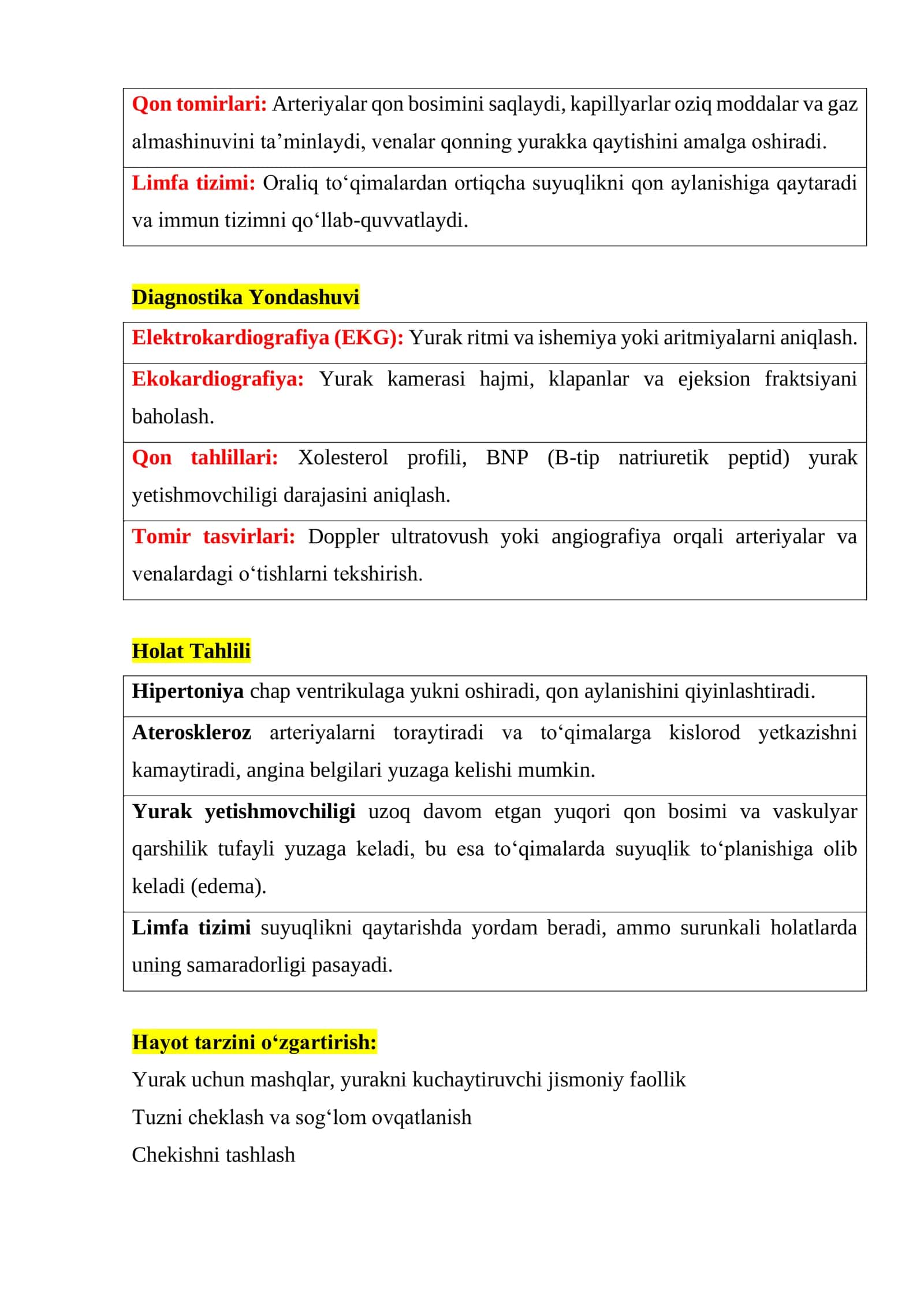 YURAK FAOLIYATINI BOSHQARISH VA QON TOMIR SISTEMASIDA QONNING HARAKATI 2