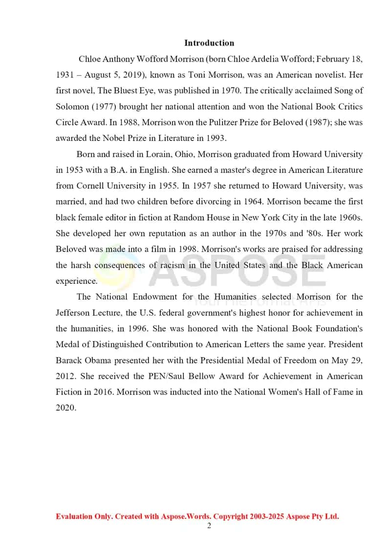 “Beloved” by T. Morrison and the complex narrative of slavery 2