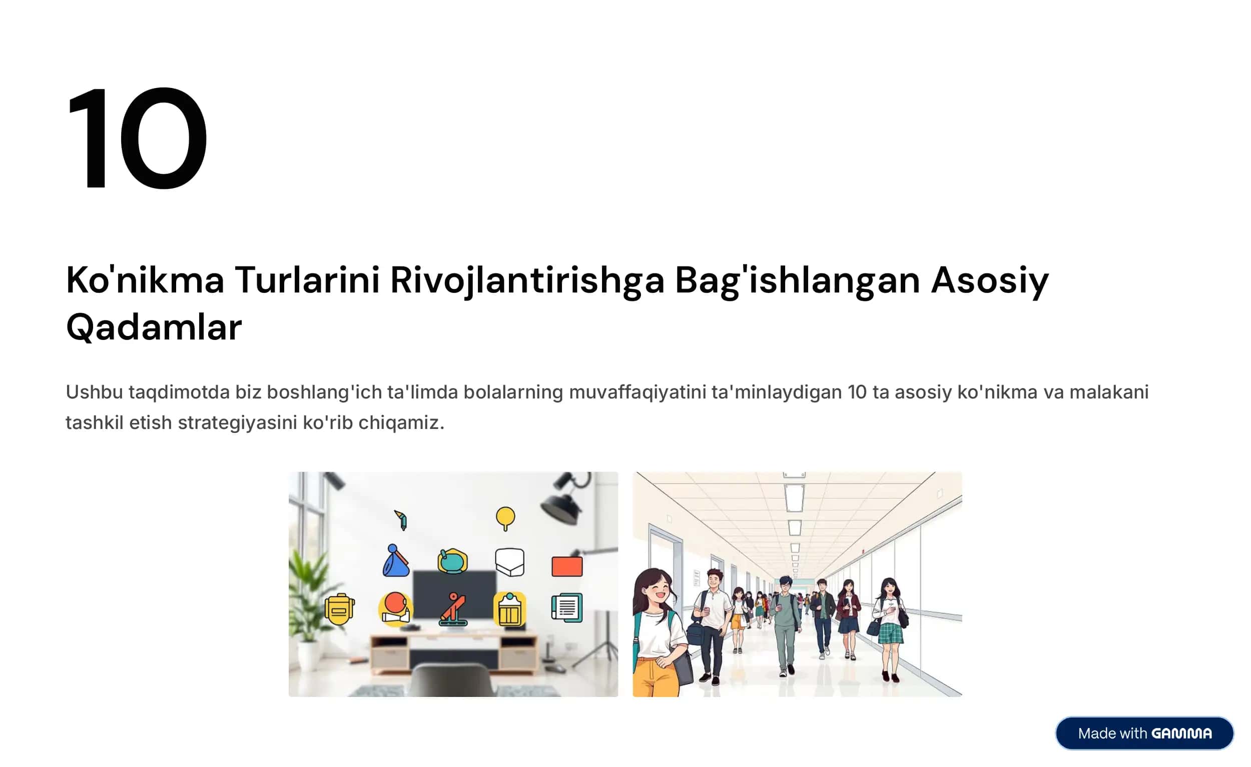 O'quvchilarning Ko'nikma va Malakalarini Tashkil Etish 2