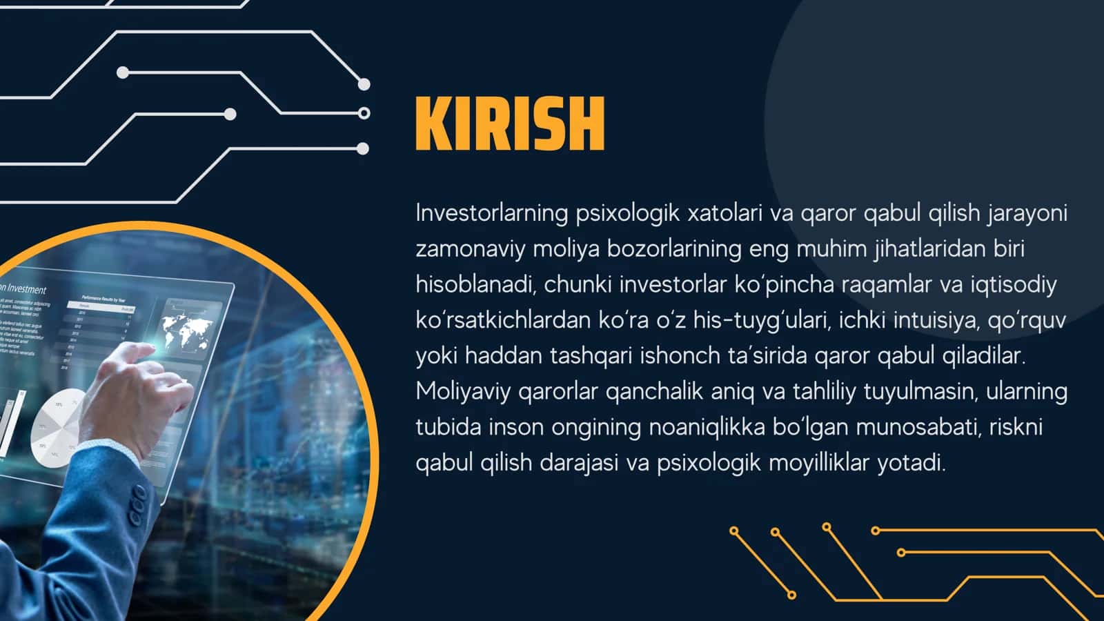 Investorlarning psixologik xatolari va qaror qabul 2