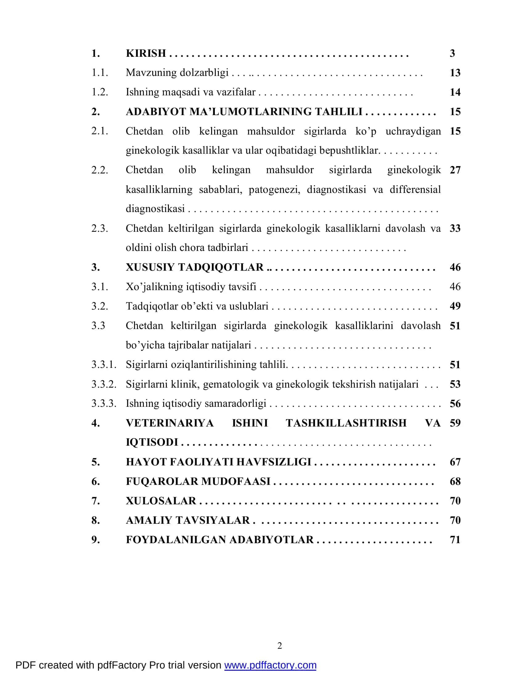CHETDAN OLIB KELINGAN MAHSULDOR SIGIRLARDA GINEKOLOGIK KASALLIKLARNING SABABLARI, TASHXISI VA DAVOLASH USULLARI 2