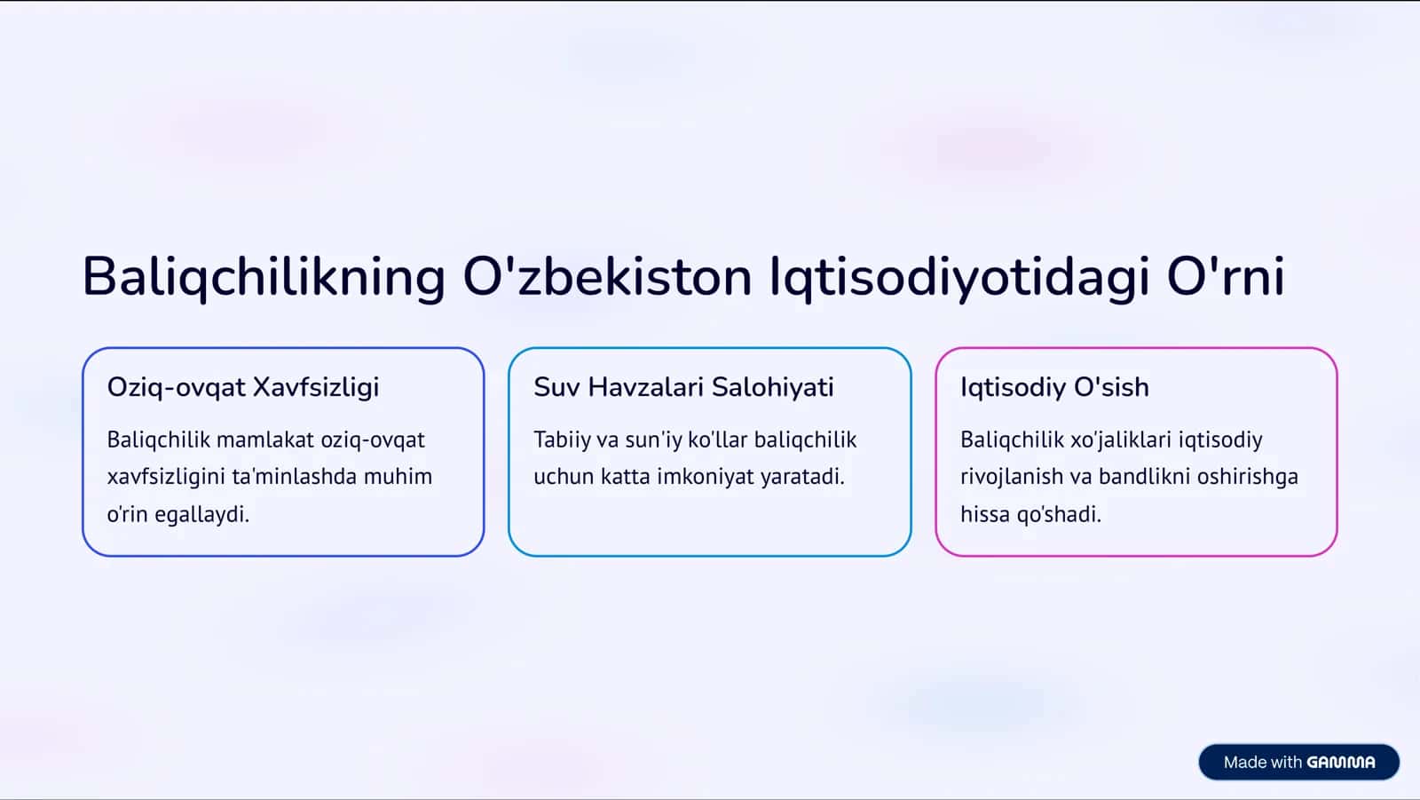 O'zbekistonda Baliqchilik: Bugungi Kun va Kelajak Rejalari 2