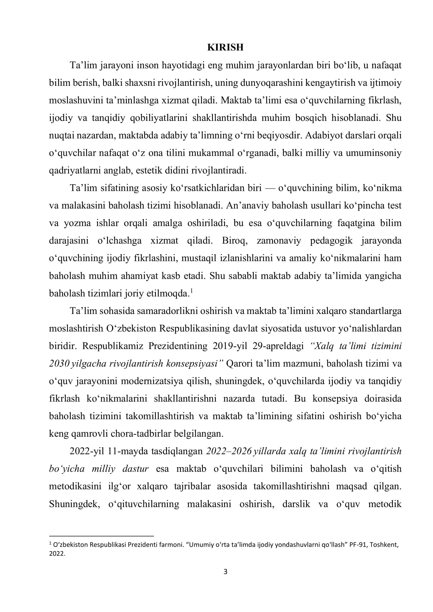 MAKTAB ADABIY TA’LIMIDA YANGICHA BAHOLASHNING YUTUQ VA KAMCHILIKLARI 2