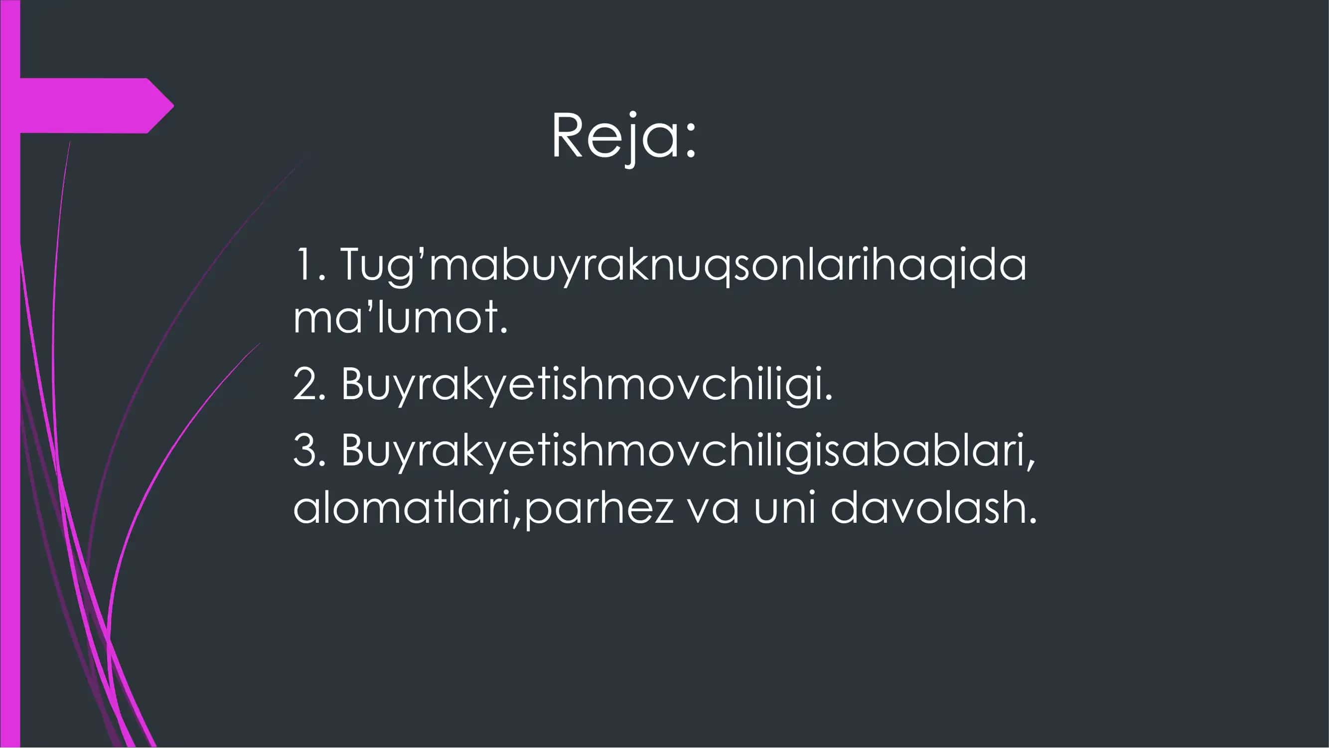 Buyraklar Tugʻmanuqsonlari 2