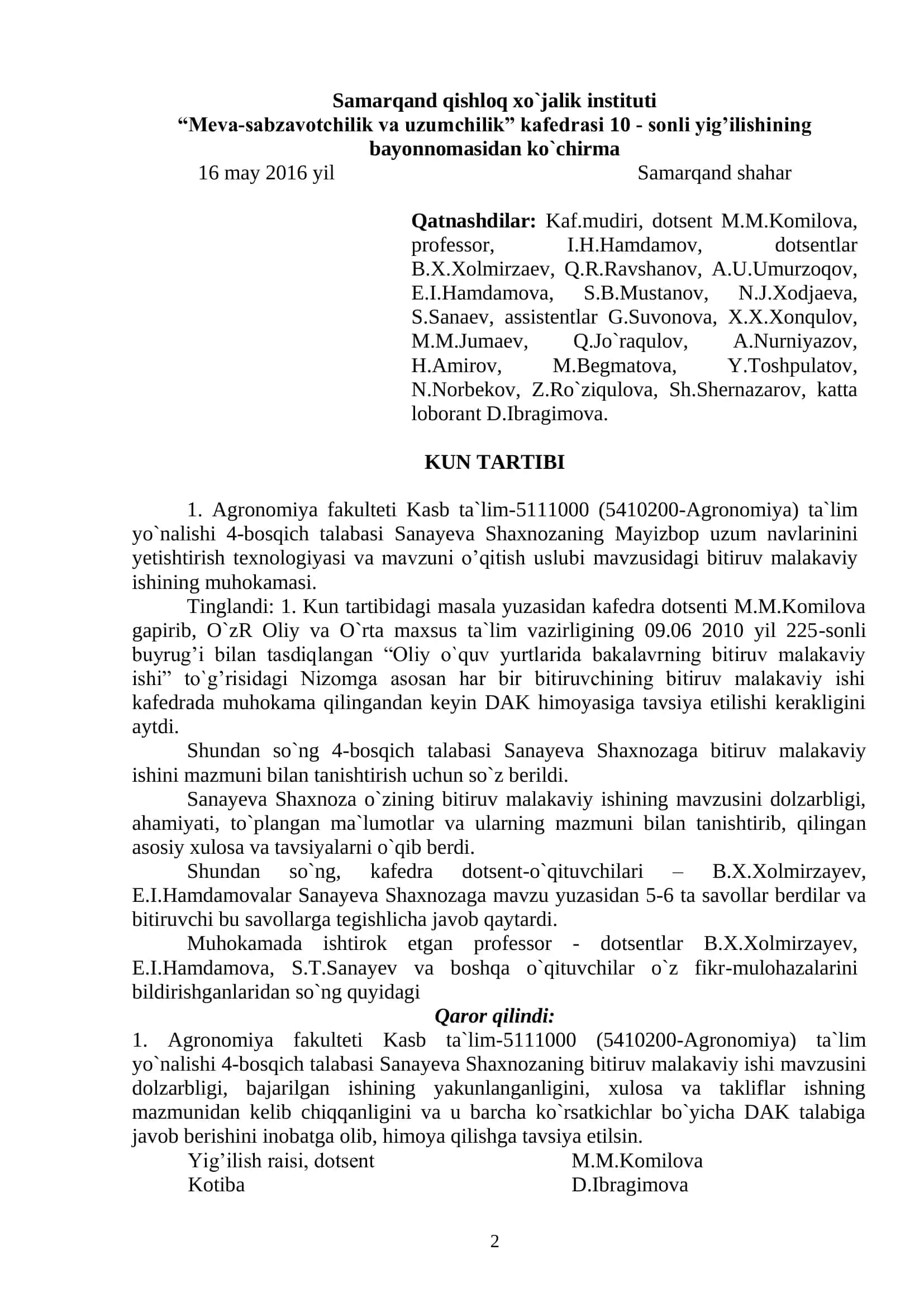 Mayizbop uzum navlarinini yetishtirish texnologiyasi va mavzuni o’qitish uslubi 2