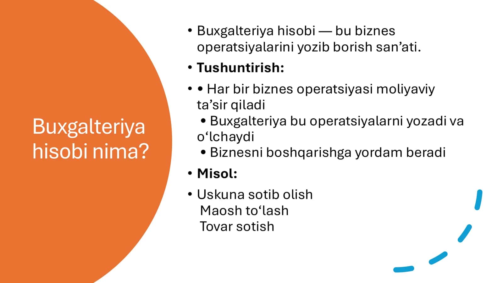 Buxgalteriya hisobi / Bug'alteriya xisobiga kirish fani 2