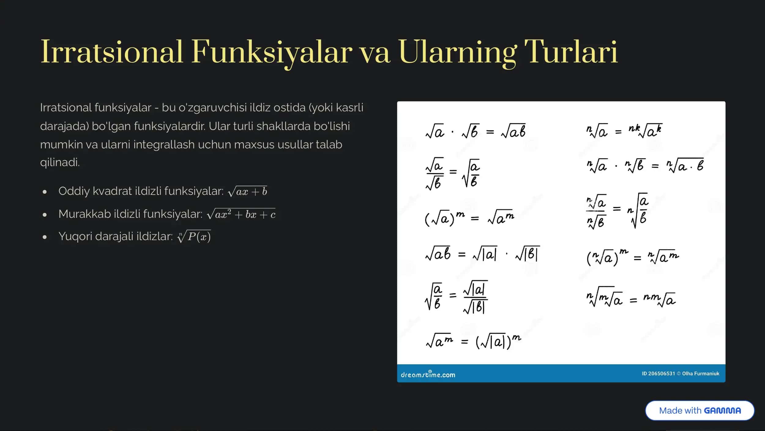 Bazi irratsional funksiyalar 2