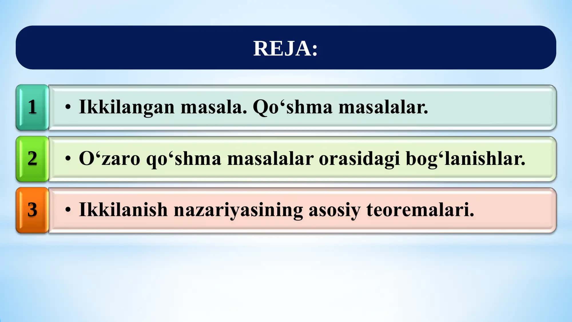 Amaliy matematika 1: Chiziqli programmalashtirishda ikkilаnish nаzаriyasi 2