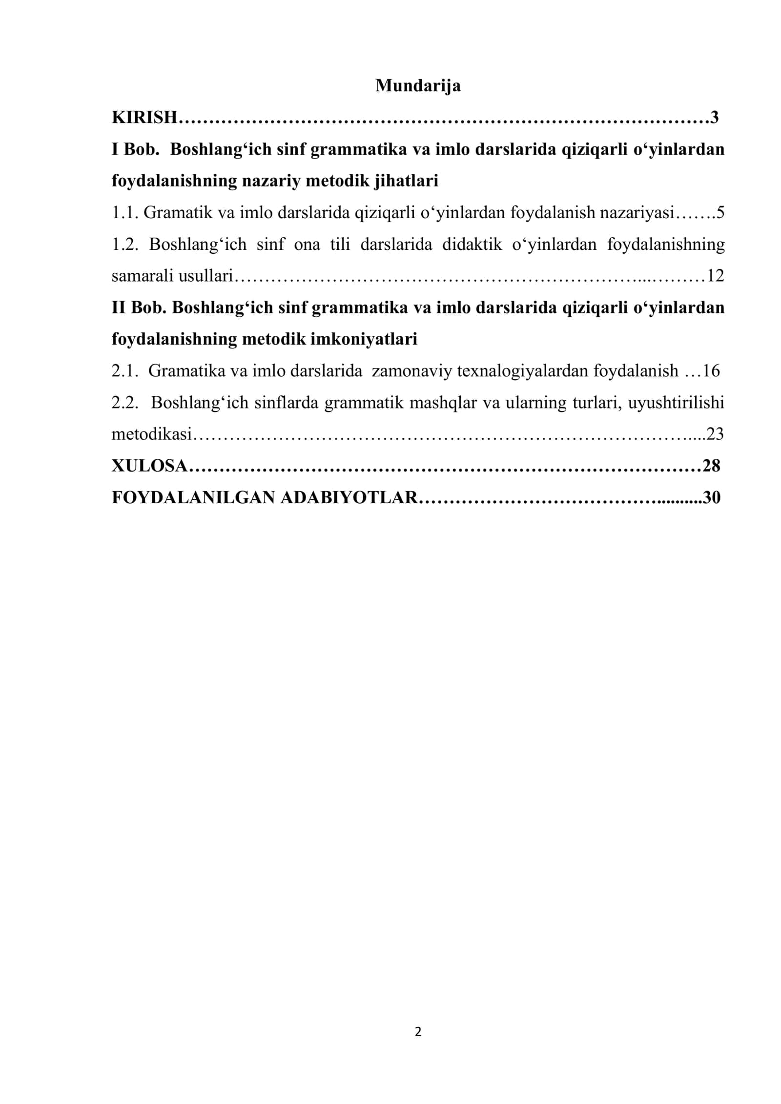 Boshlang‘ich sinf grammatika va imlo darslarida qiziqarli o‘yinlardan foydalanish 2