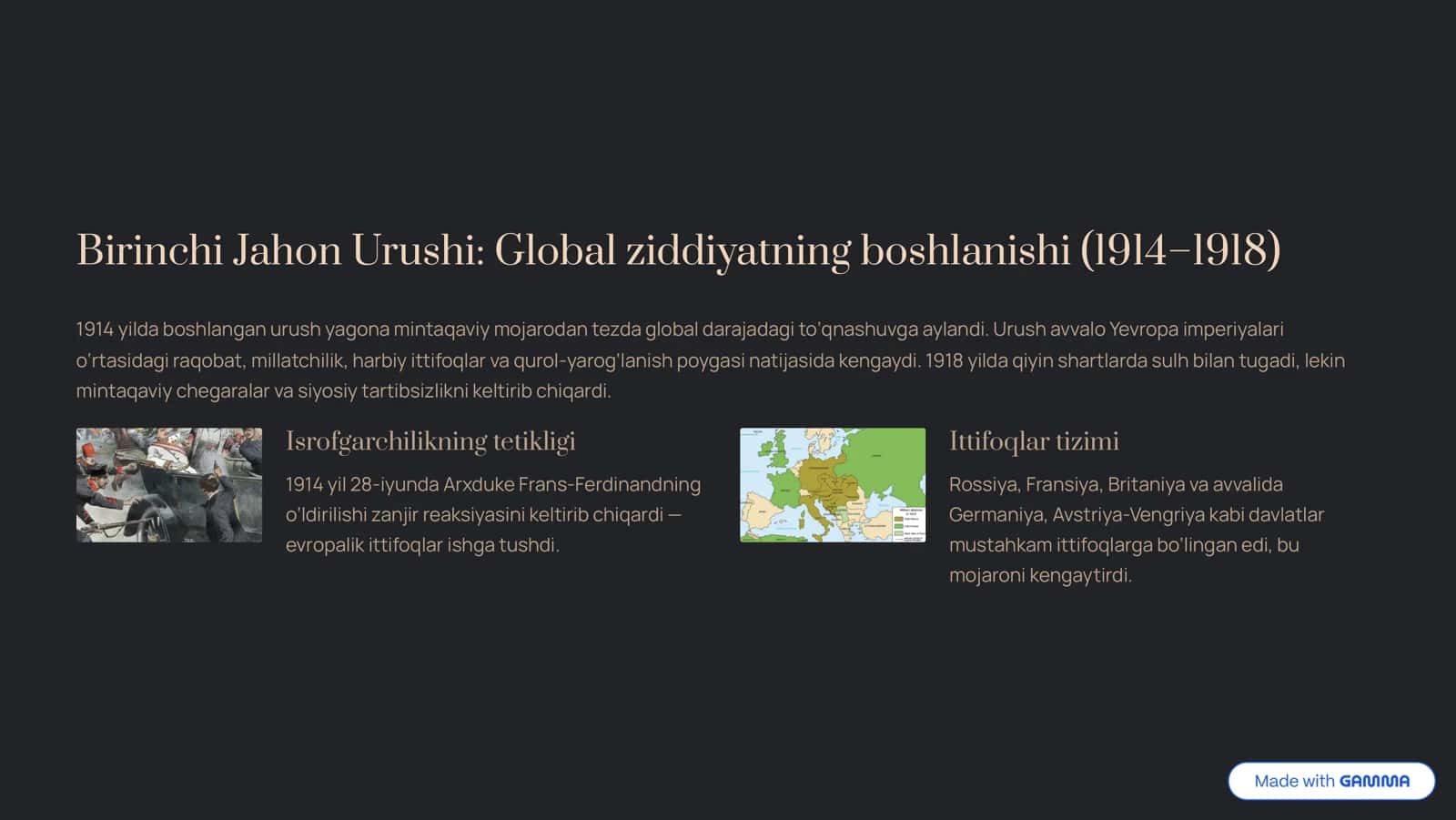 Birinchi va ikkinchi jaxon urish 2