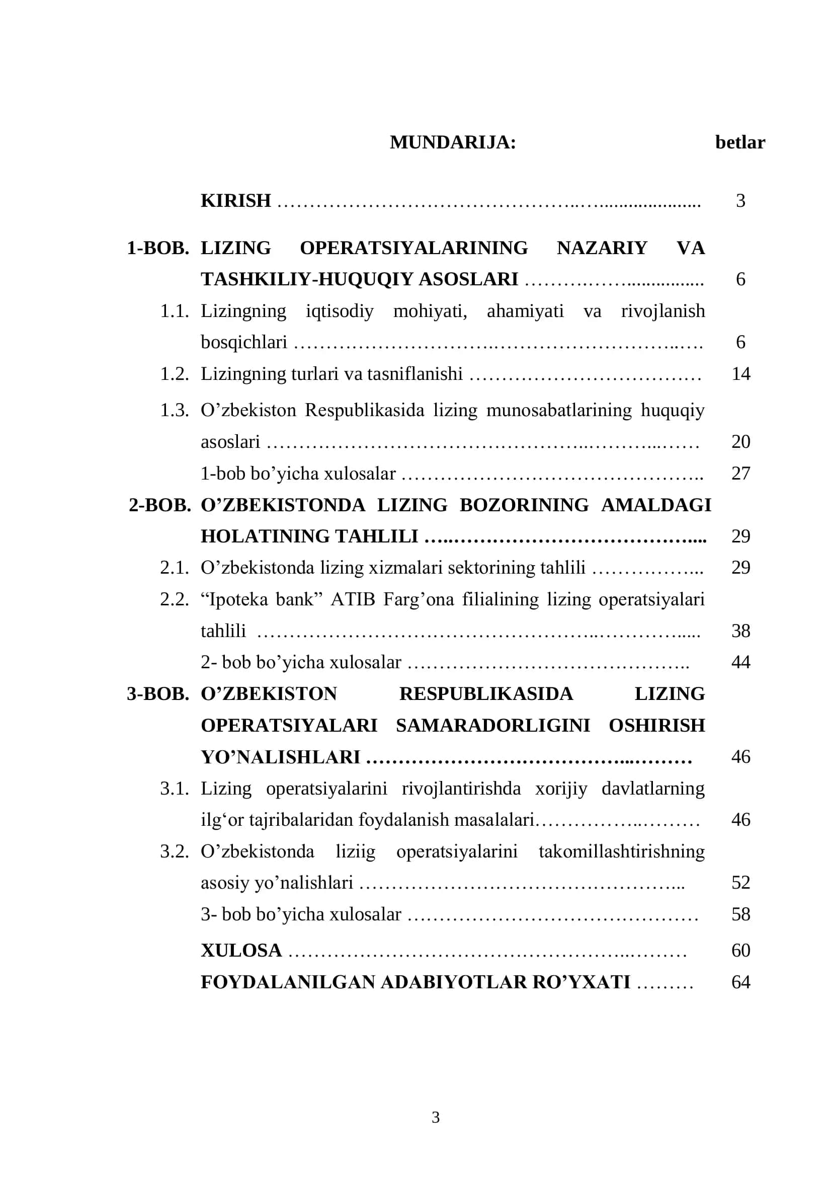 LIZING OPERATSIYALARINING AKTIVLARNI SHAKLLANTIRISHDAGI AHAMIYATI 2
