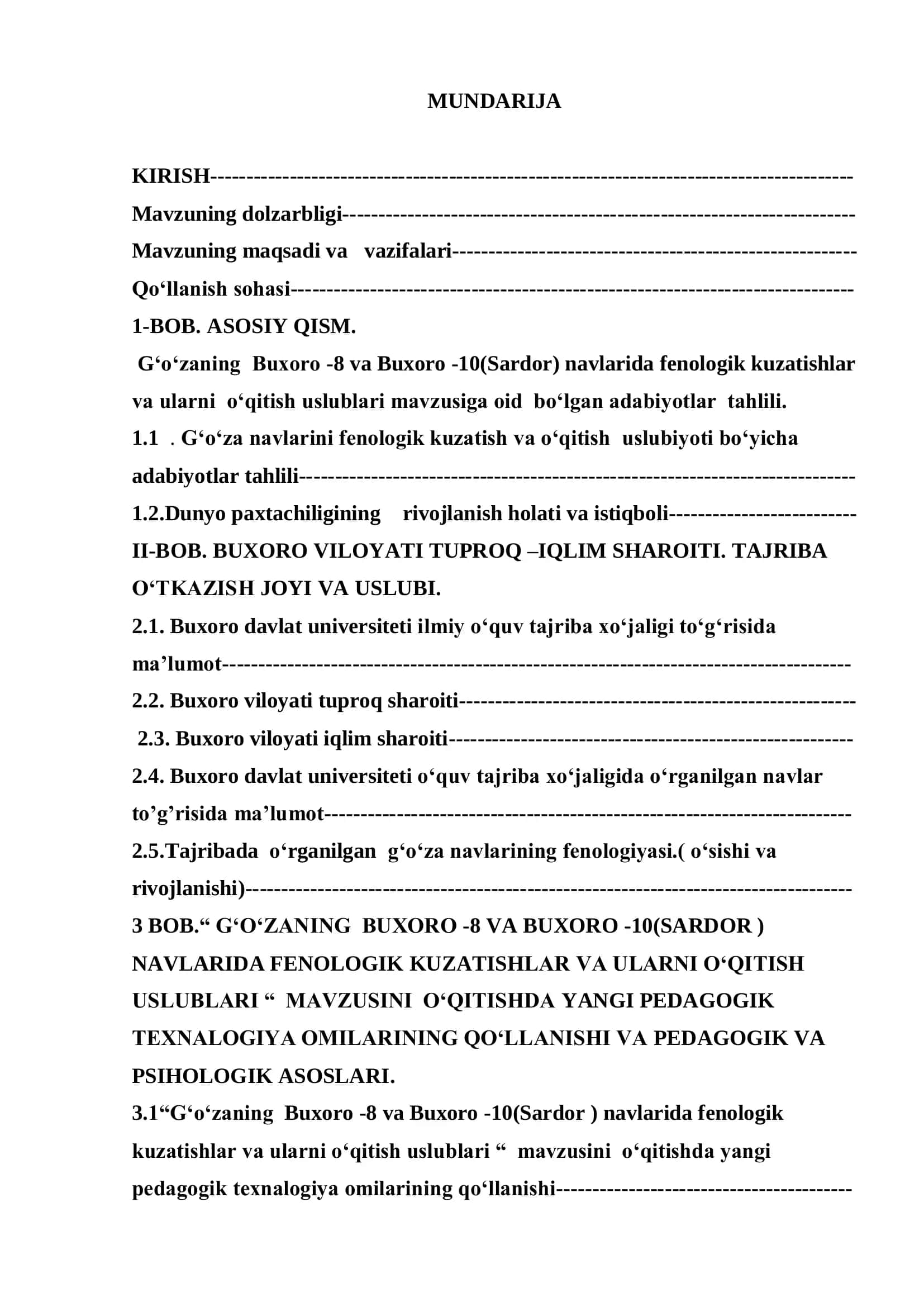 G'ozaning Buxoro -8 va Buxoro -10(Sardor) navlarida FENOLOGIK KUZATISHLAR VA ULARNI O‘QITISH USLUBLARI 2