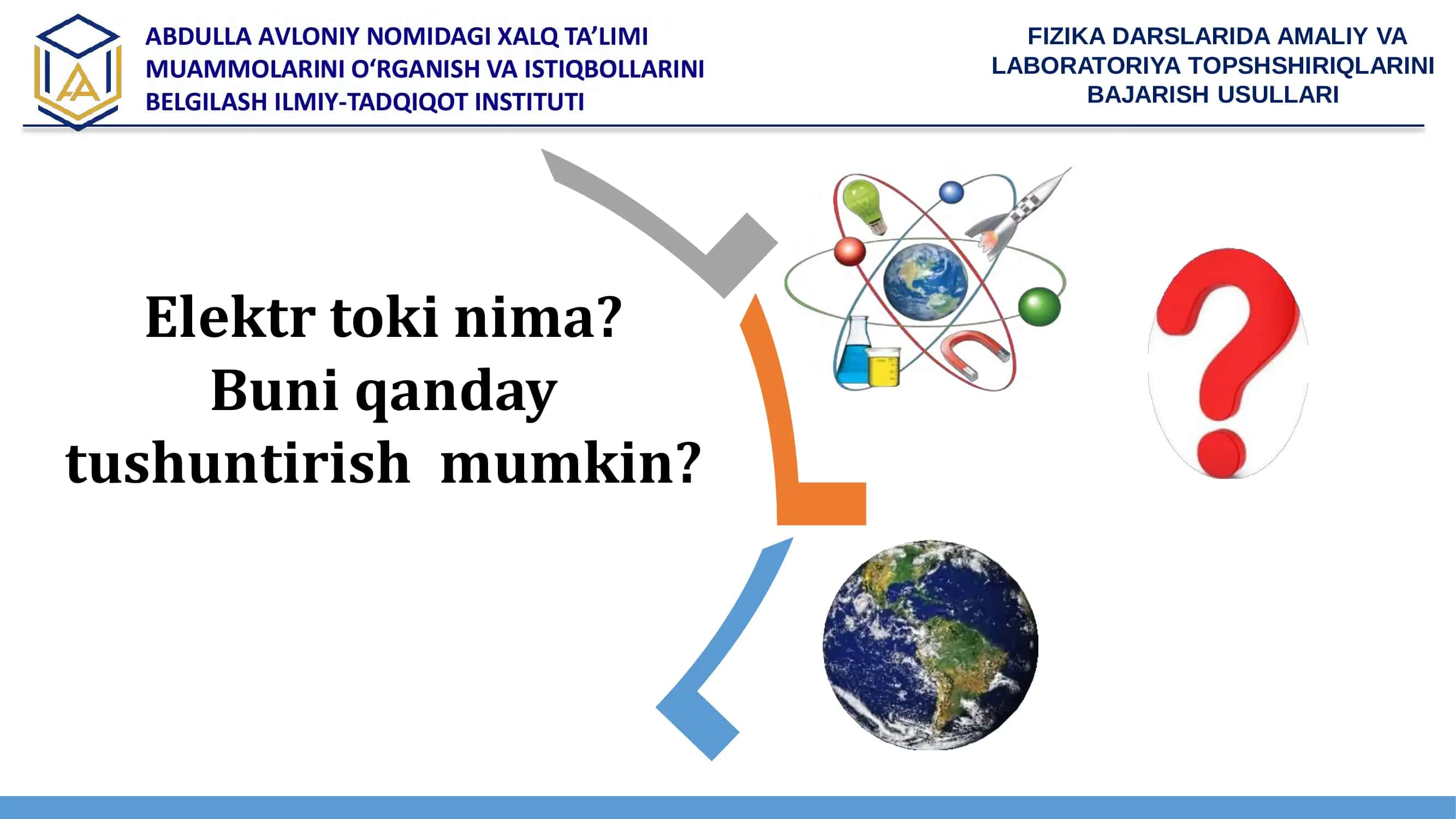 Elektr bo‘limiga doir topshiriqlarni bajarish usullari 2