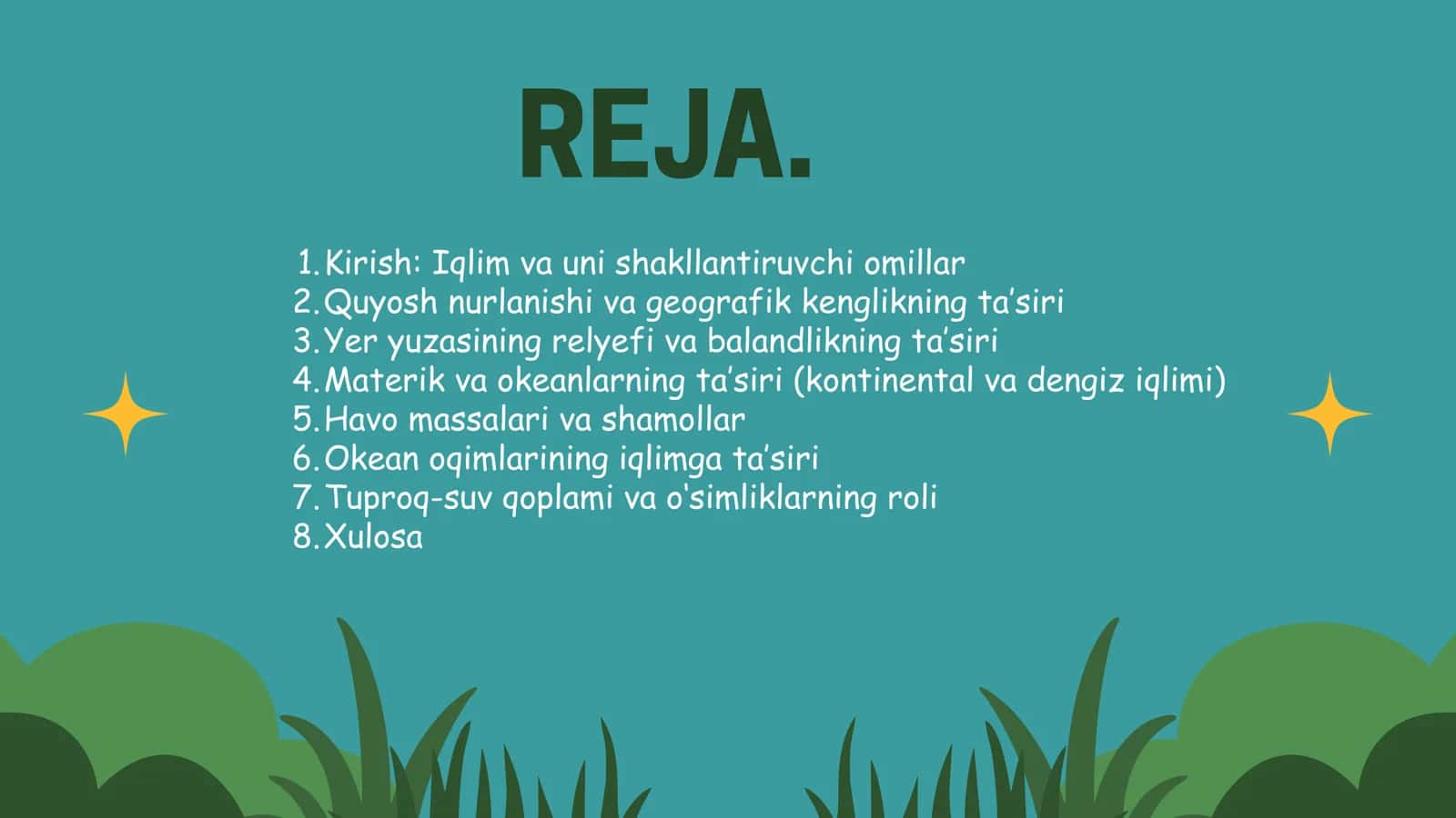 Geografik Omillarning iqlimga taʼsiri 2