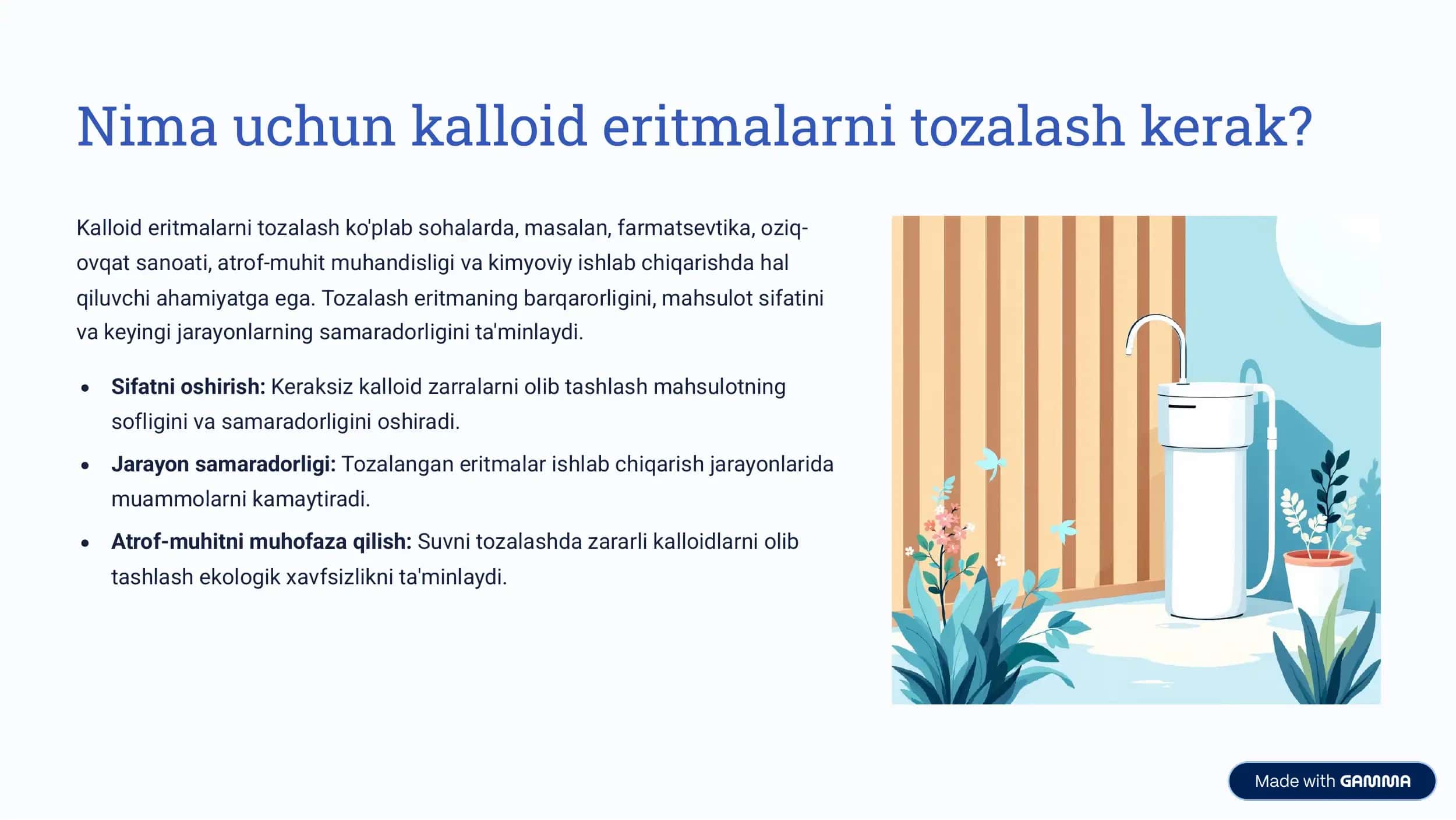 Kalloid Eritmalarni Tozalash 2