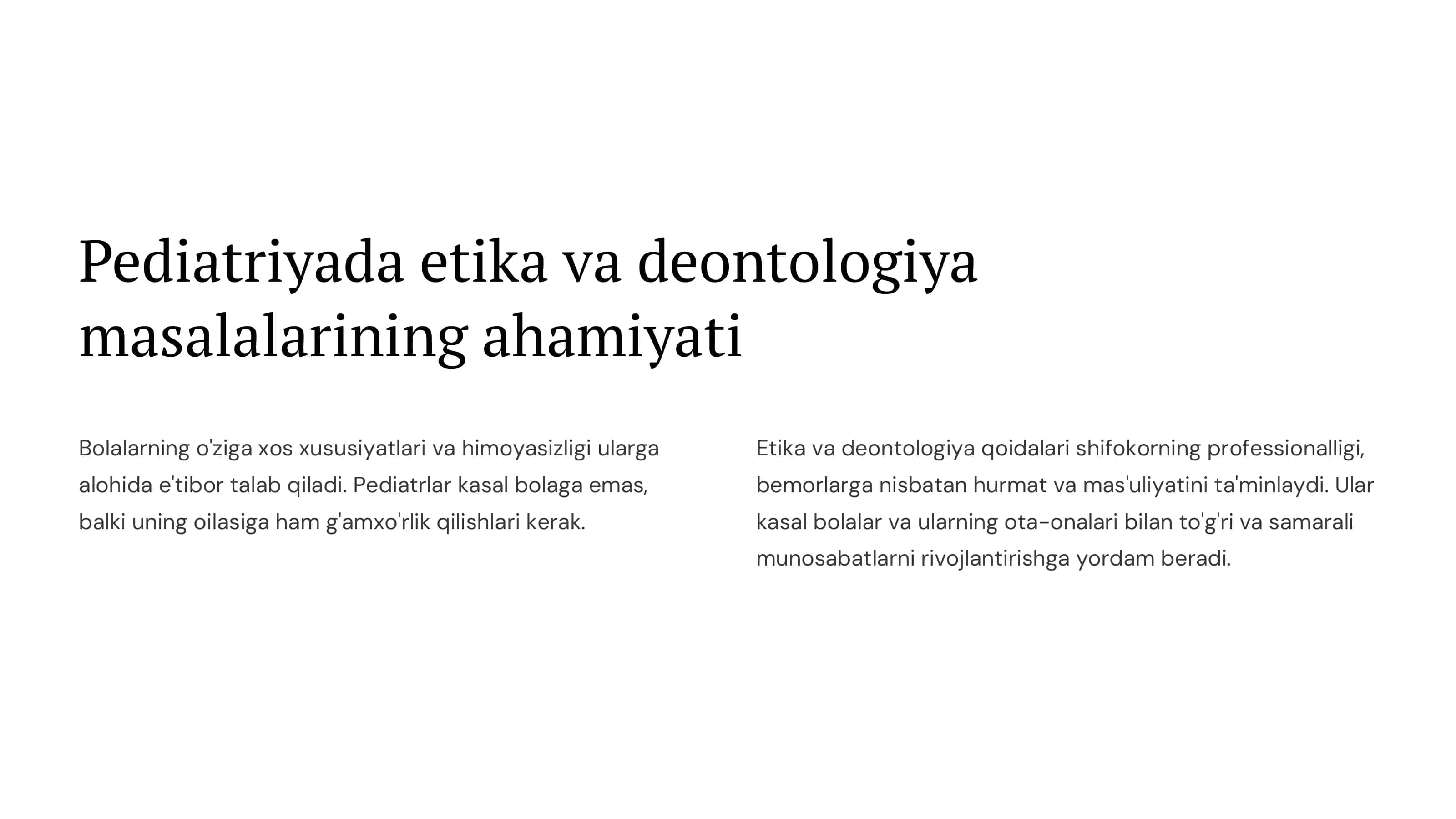 Bolalarda kasalliklari propedevtikasi moduli 2