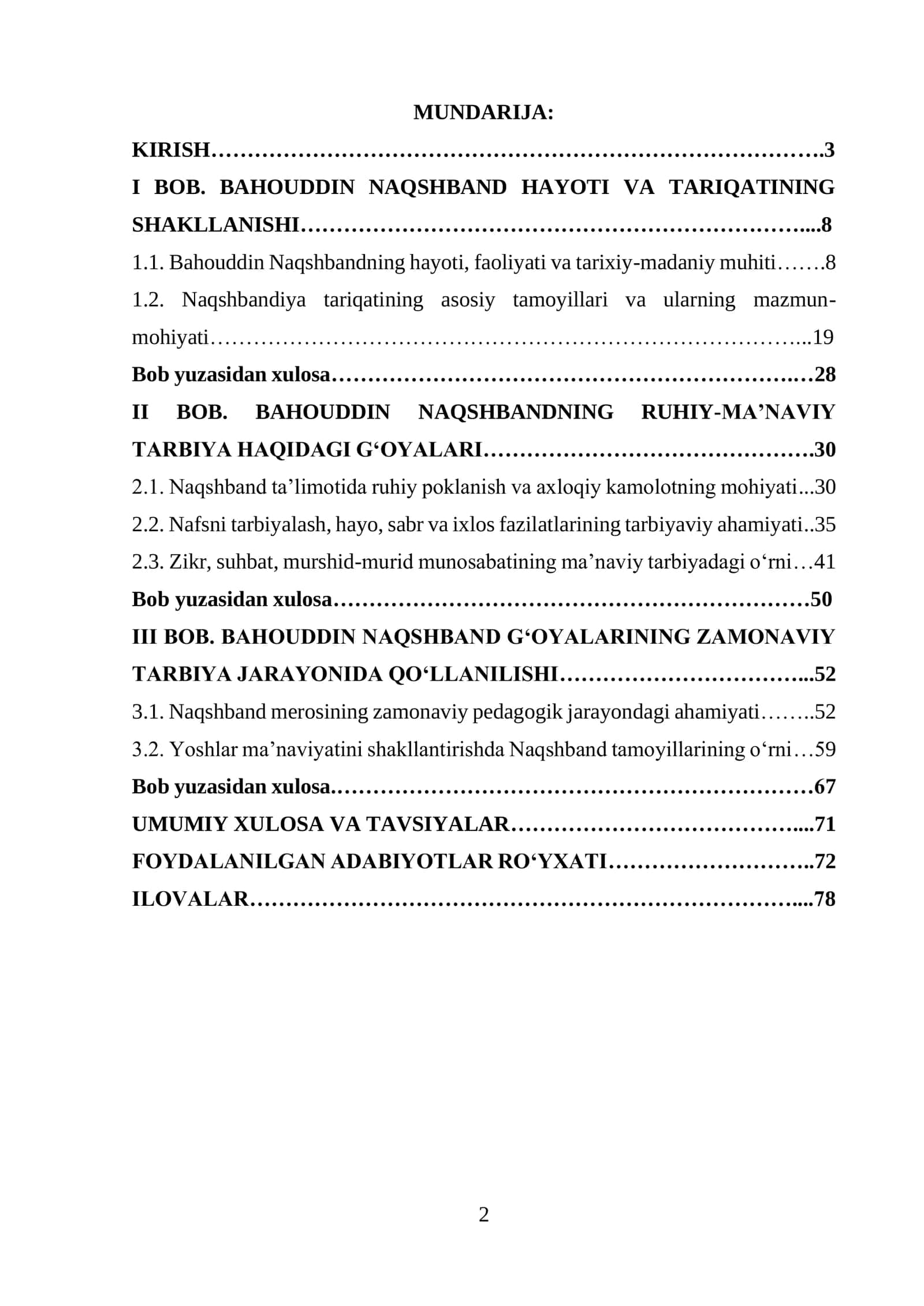 Bahouddin Naqshbandning ruhiy maʼnaviy tarbiya haqidagi gʻoyalari 2