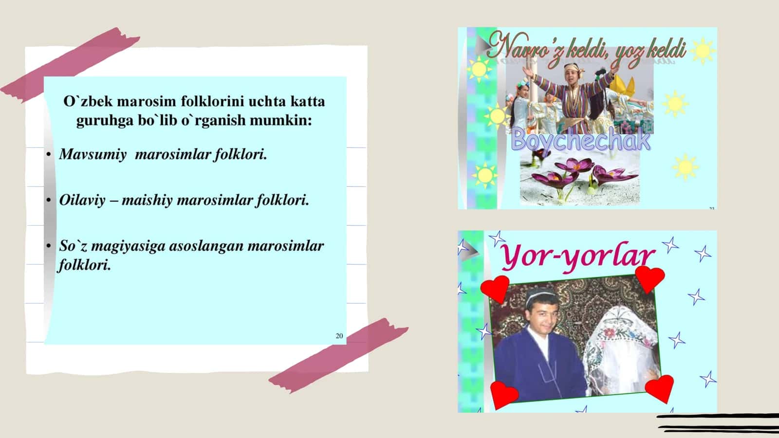 Mavsumiy marosim qo'shiqlari 2
