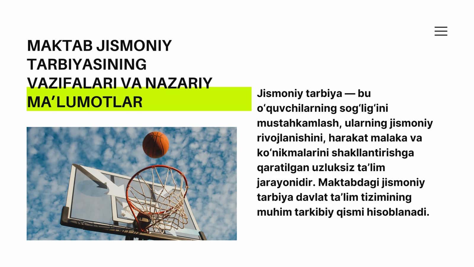Jismoniy Tarbiyada Rejalashtirish va Nazorat 2