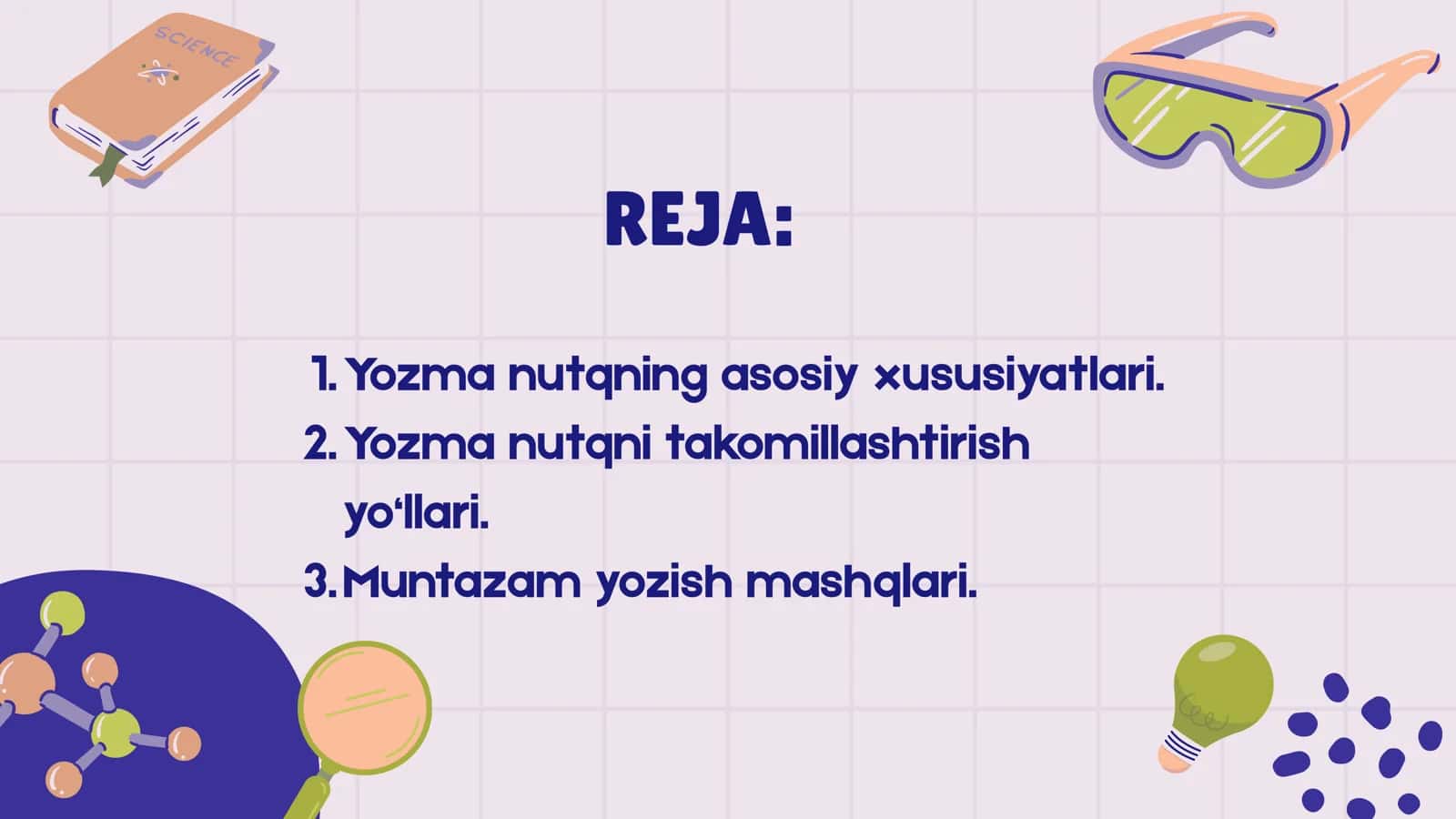 YOZMA NUTQ VA UNI TAKOMILLASHTIRISH YO'LLARI 2