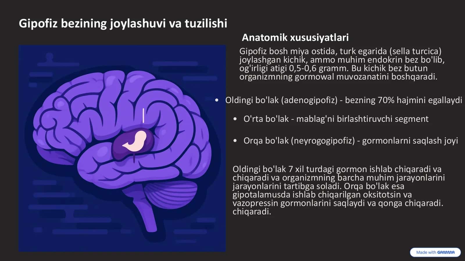 Gipofiz bezi: Bolalarda anatoma-fiziologik xususiyatlari va kasalliklari 2