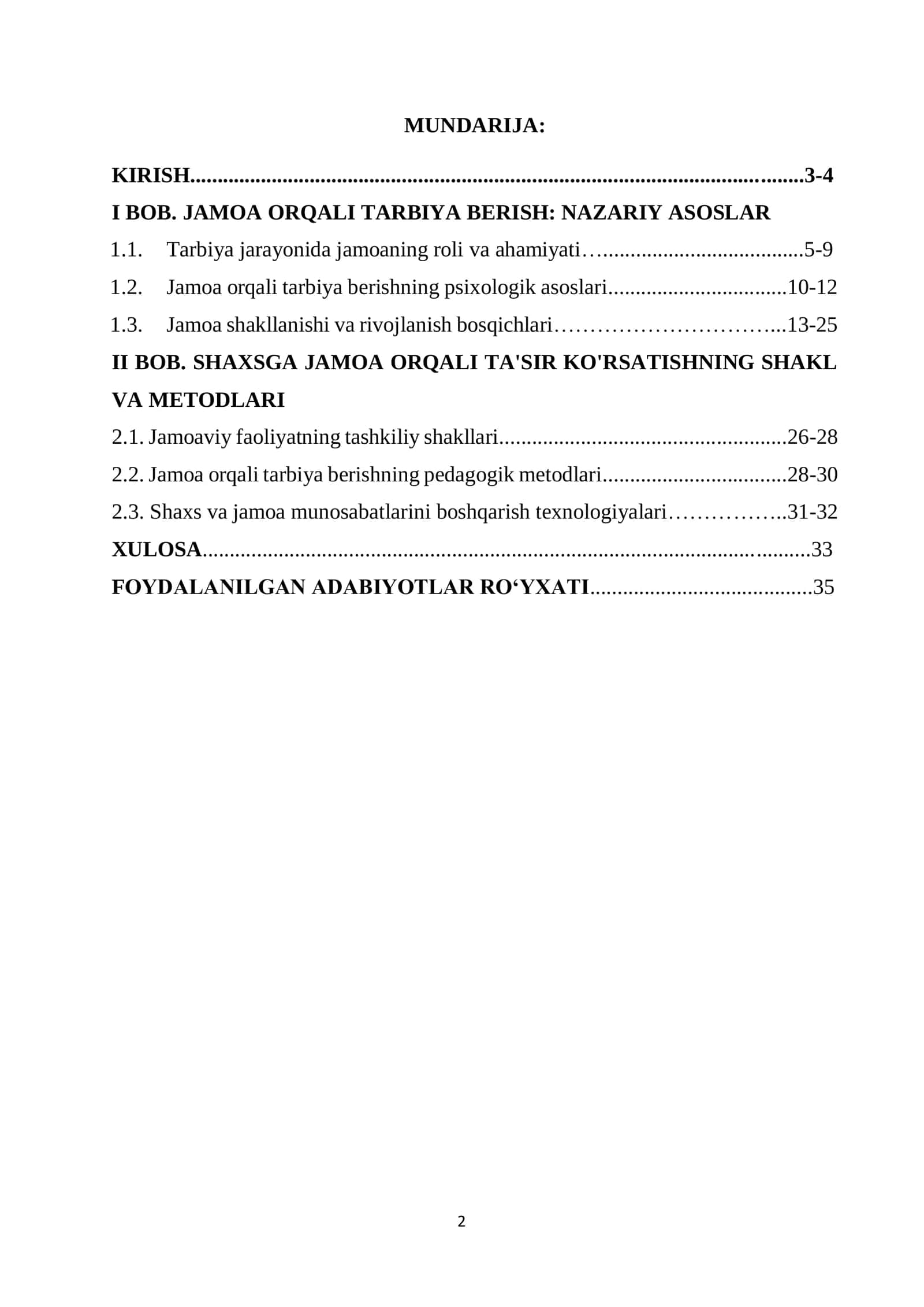 Shaxsga jamoa orqali tarbiyaviy ta'sir ko'rsatishning shakl va metodlari 2