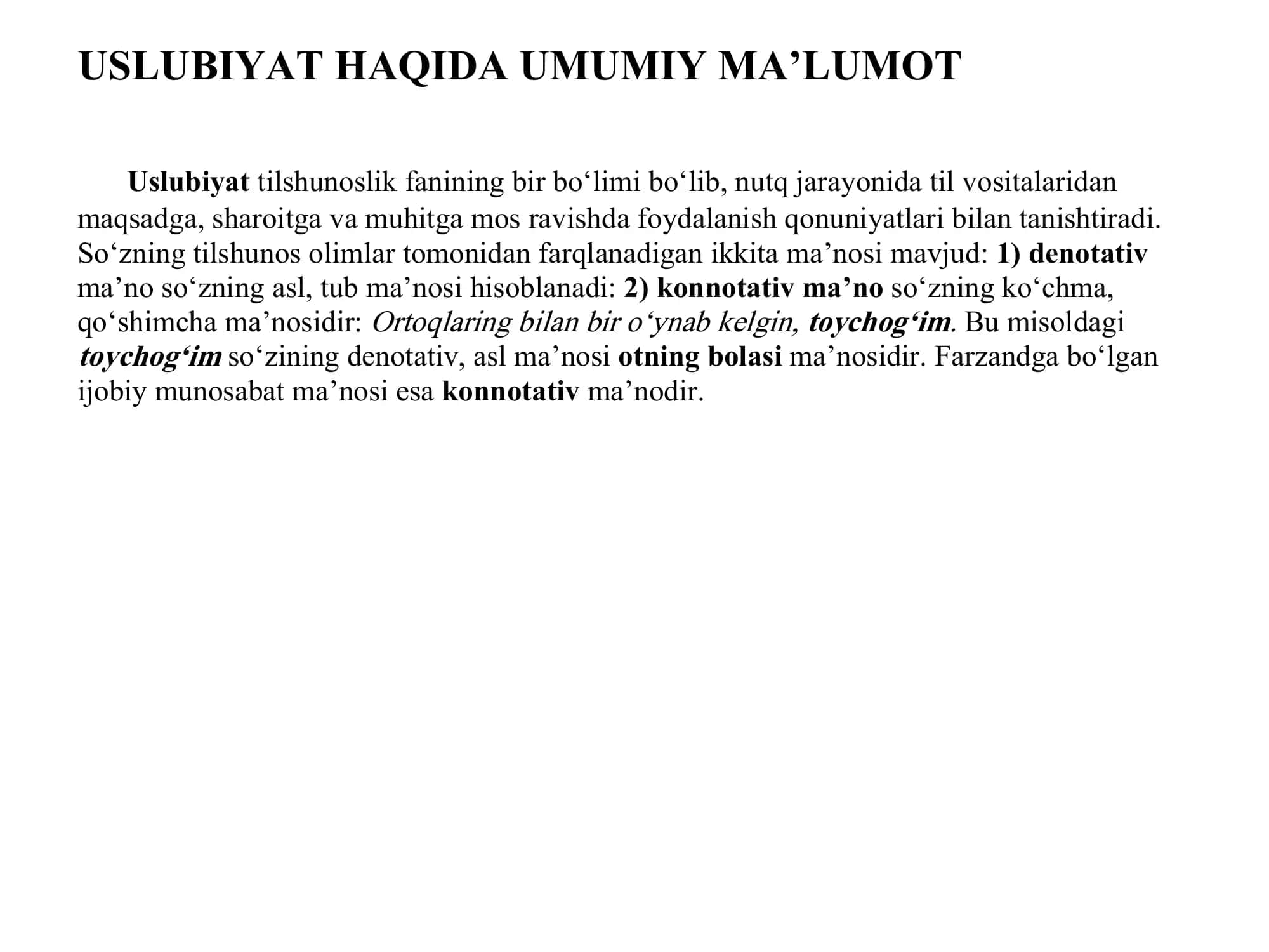 USLUBIYAT HAQIDA MA’LUMOT 2