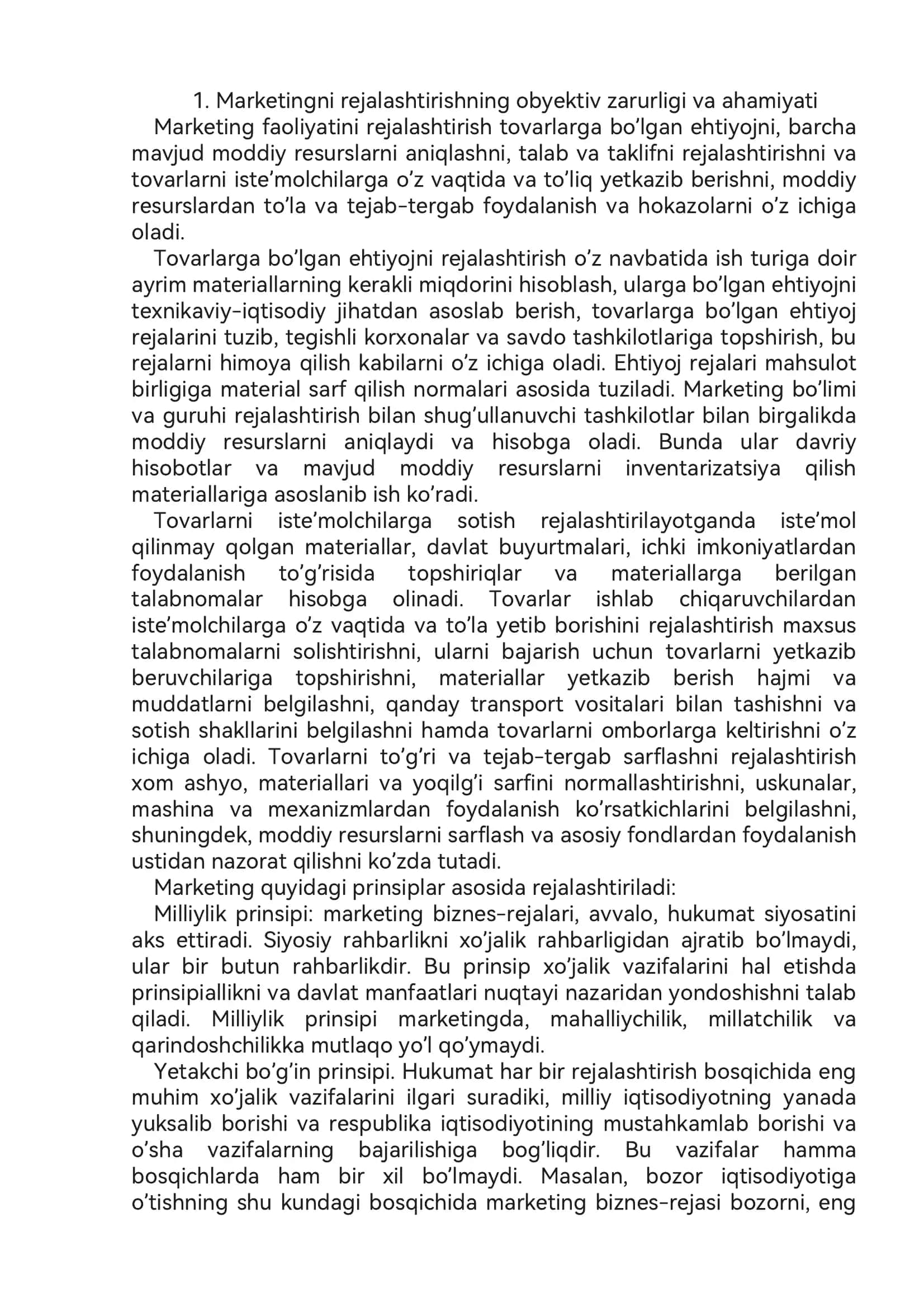 Marketing – biznes rejasi 2
