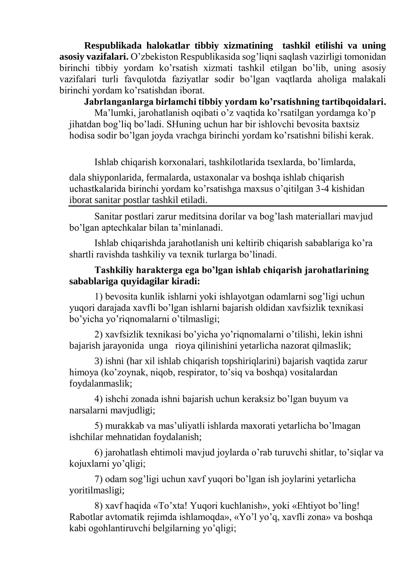 Birlamchi tibbiy yordam ko´rsatish asoslari 2