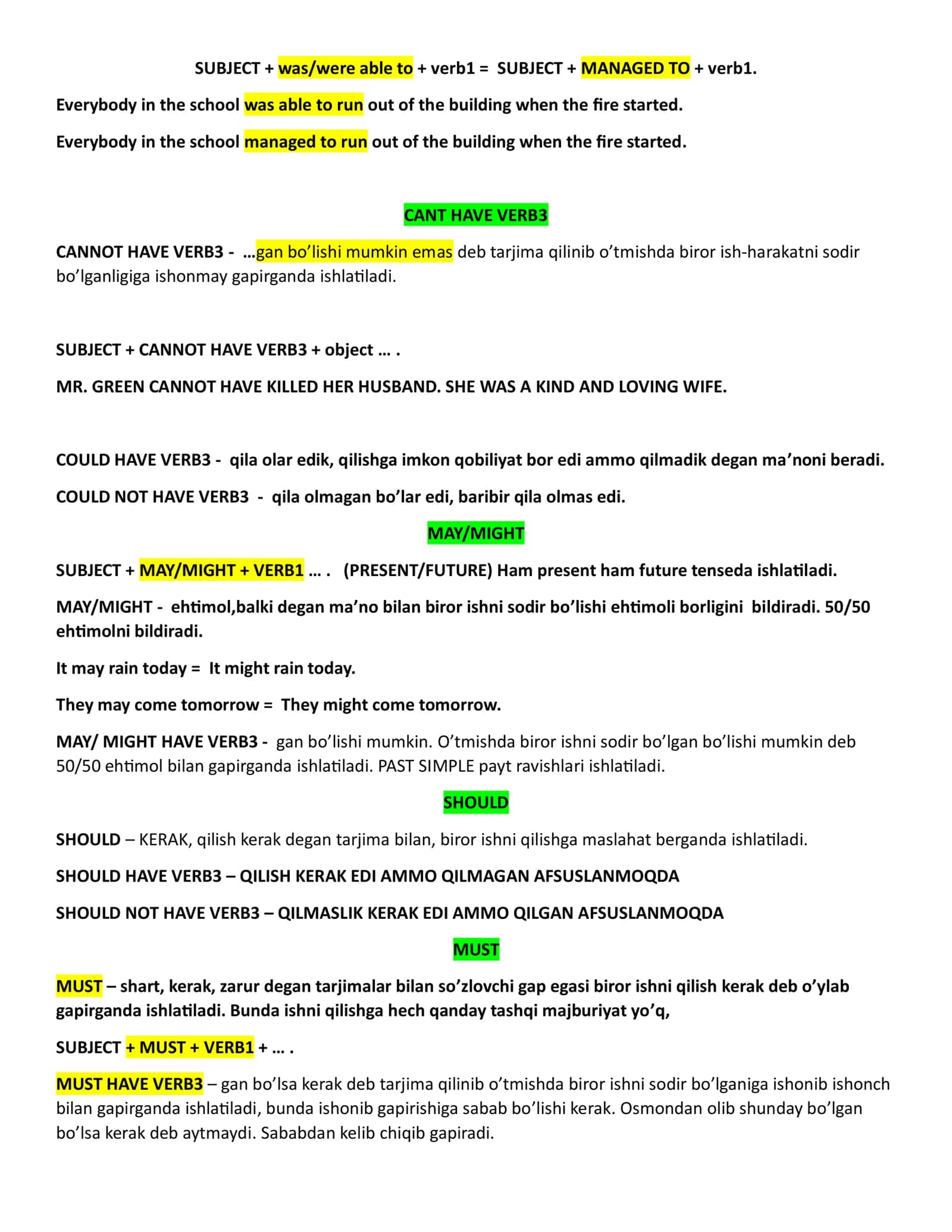 MODAL VERBS 2