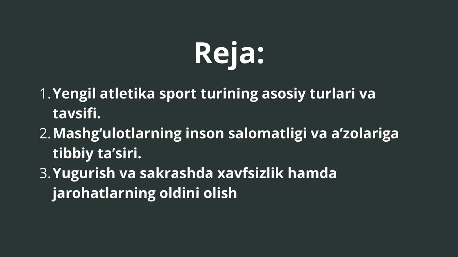 Jismoniy tarbiya fanidan tayyorlagan mustaqil taʼlimi 2