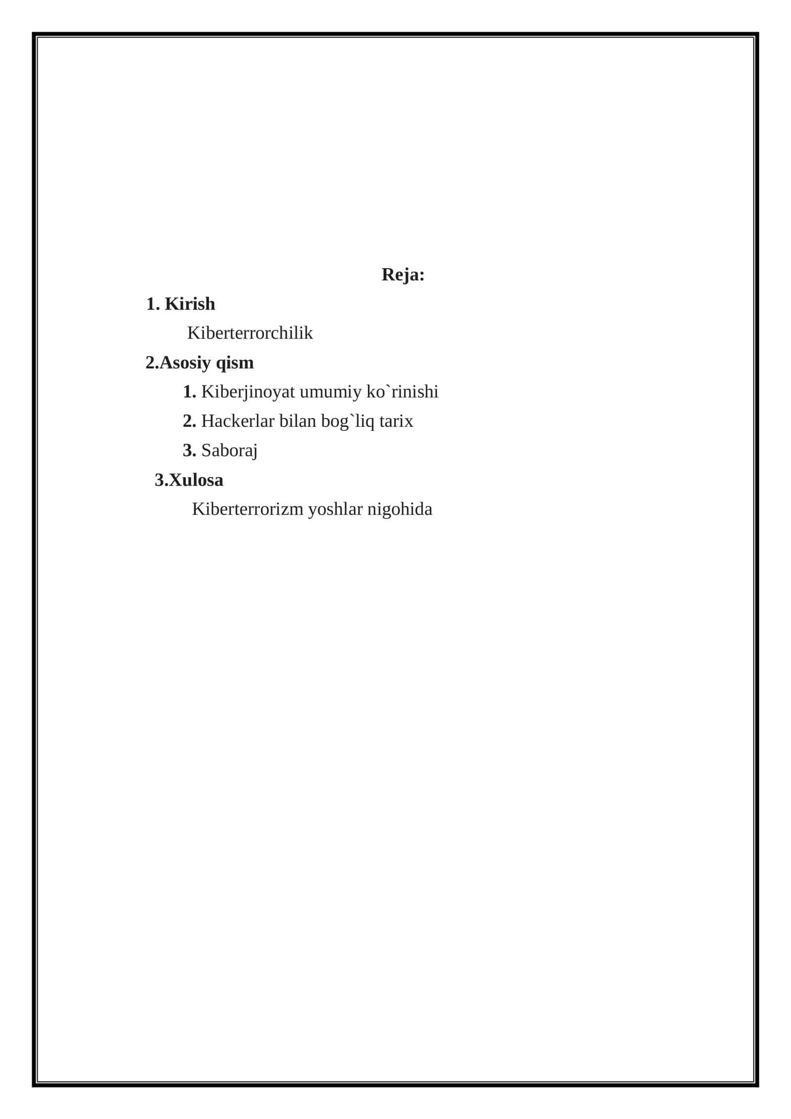 Dinshunoslik "Kiberterrorchilik" 2