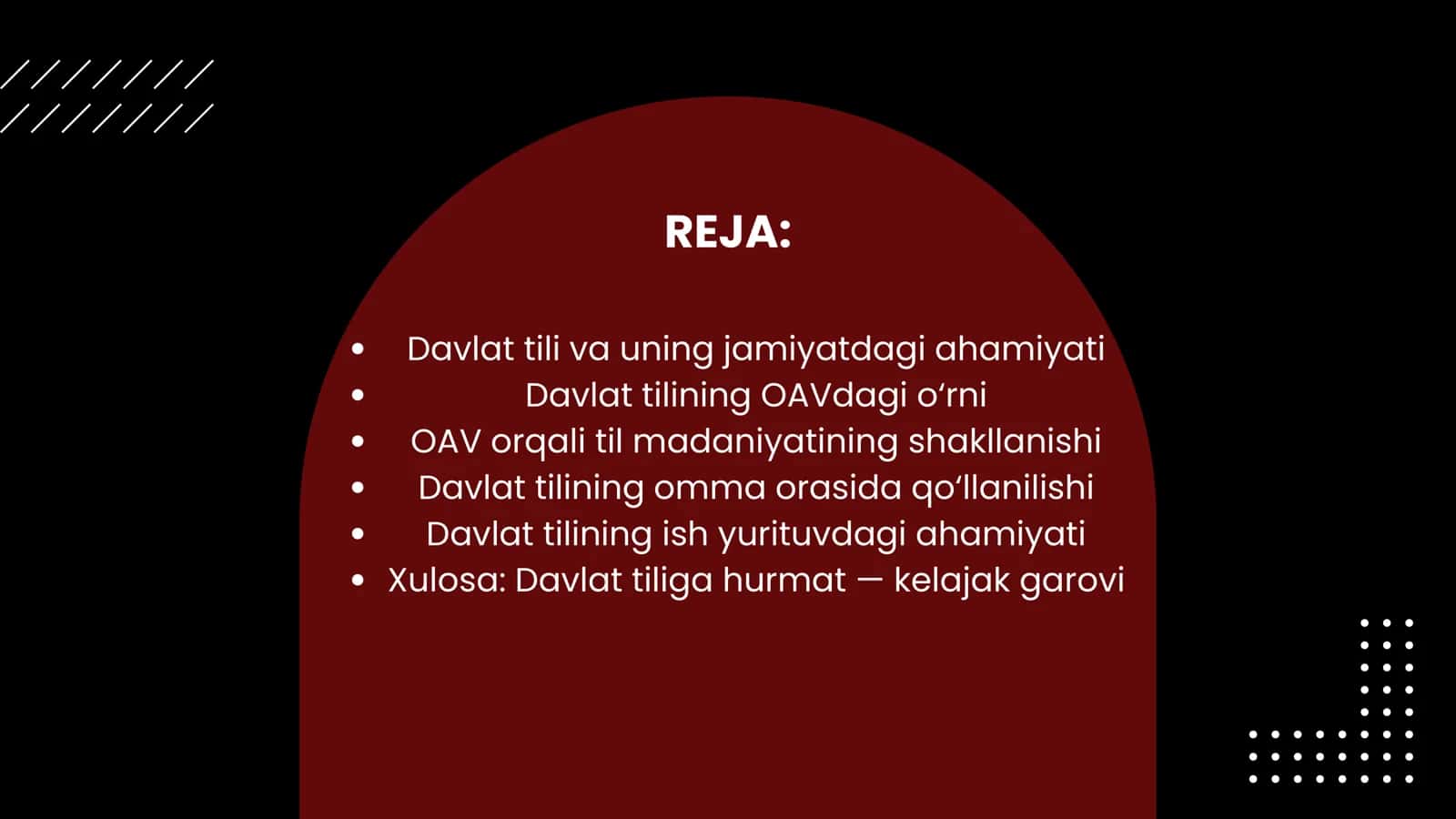 DAVLAT TILINING OAV DAGI AHAMIYATI, DAVLAT TILINING OMMA ORASIDA QO'LLANILISH DARAJASI ISH YURITUVLARDAGI O'RNINI TAHLIL QILISH 2
