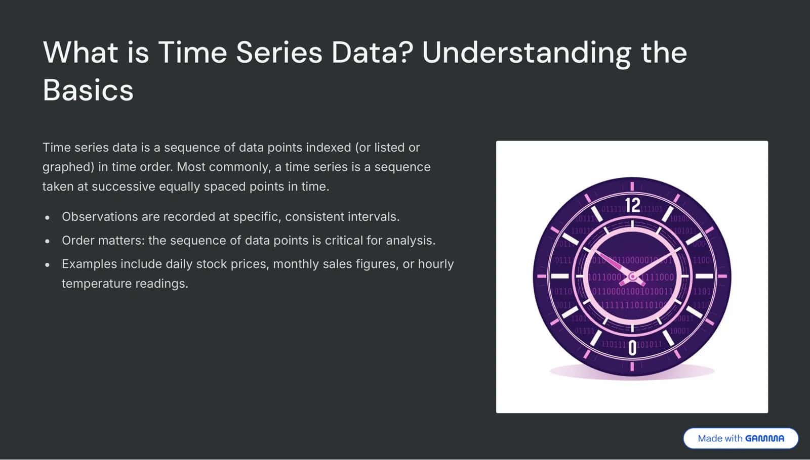 The Power of Time in Statistics 2