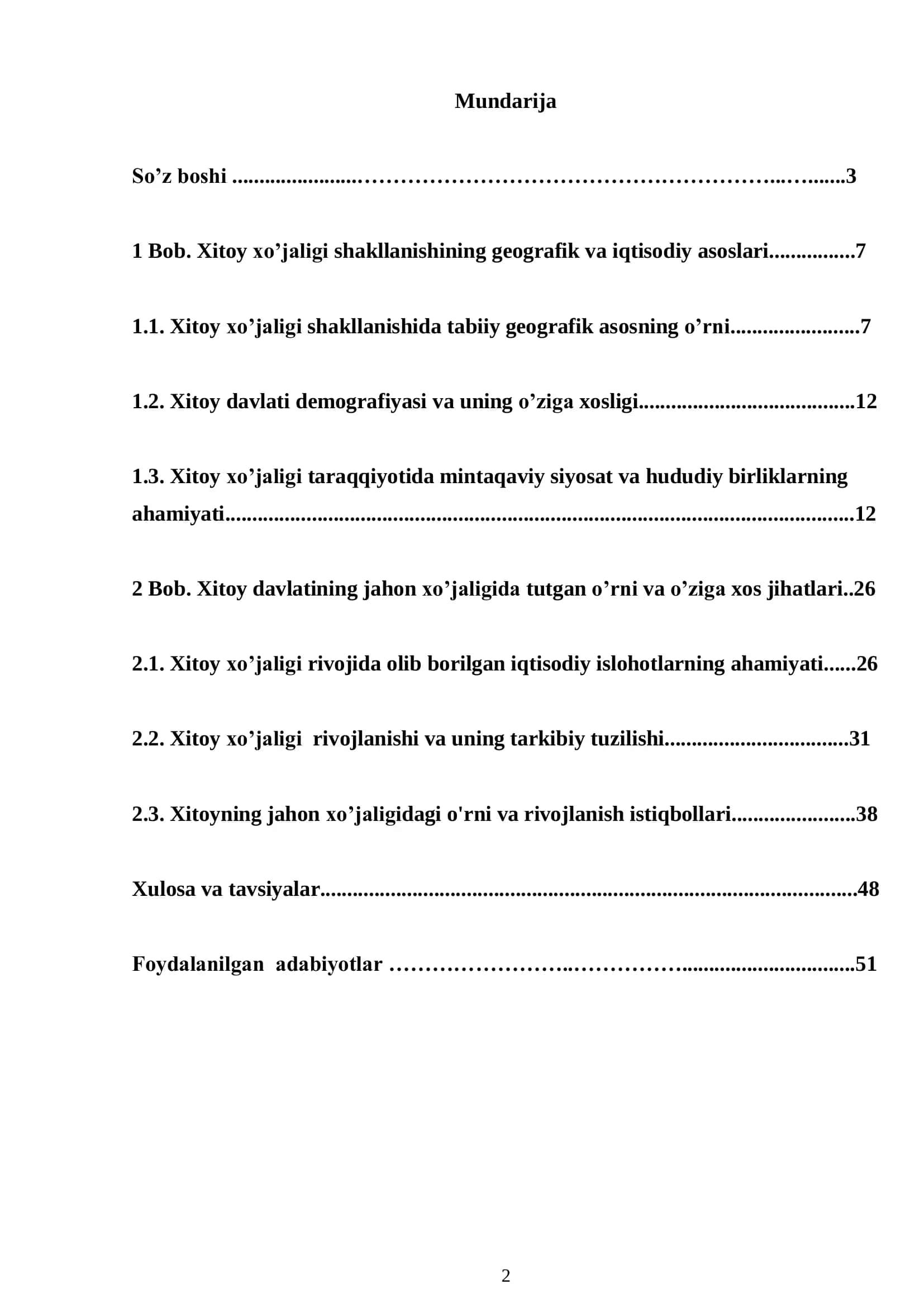 Geografiya o’qitish metodikasi ta’lim yo’nalishi bakalavr ishi 2