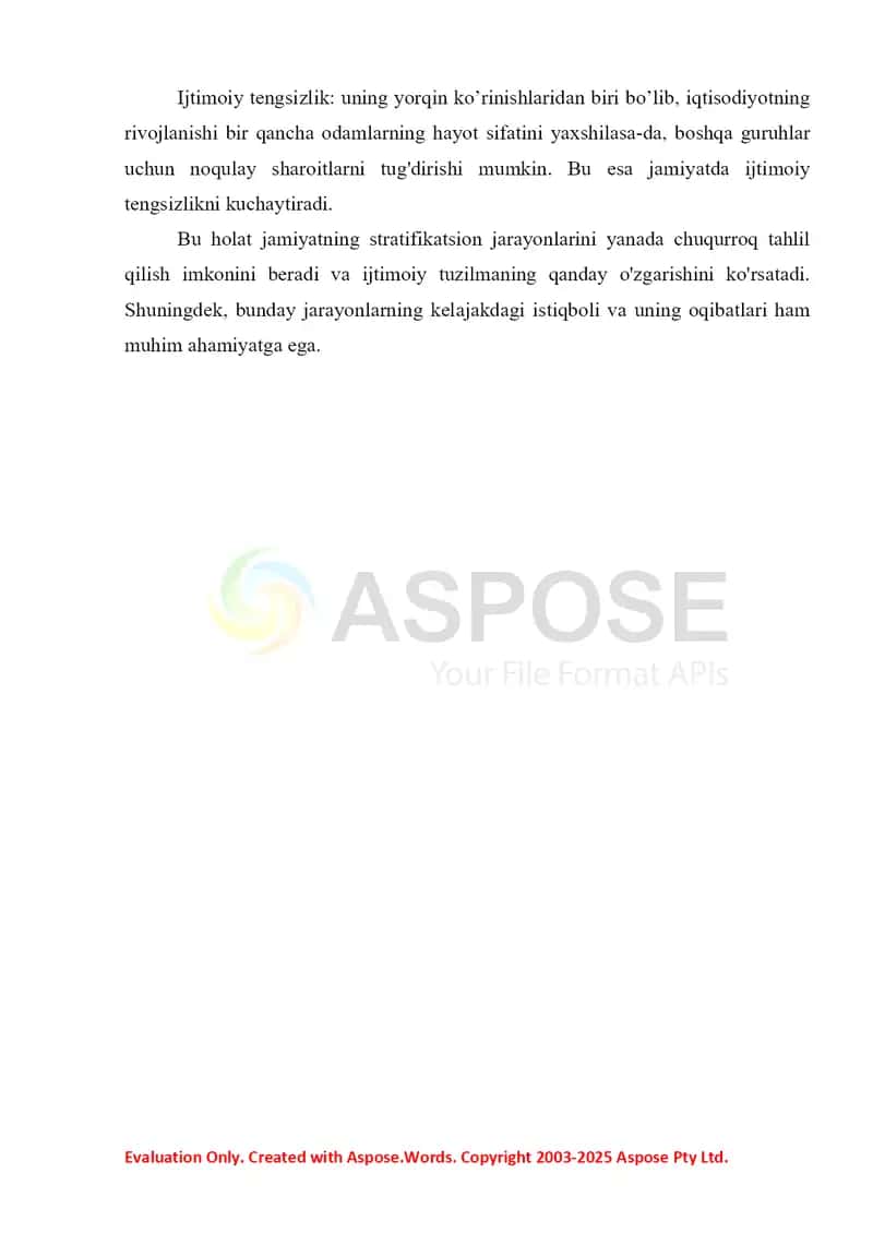 Jamiyat sotsial strukturasi va stratifikatsion jarayonlar 2